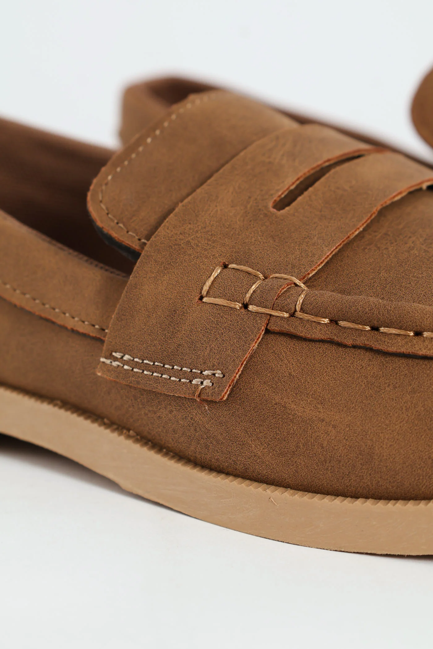 Boys Moccasin Slip On - Brown - Image 6