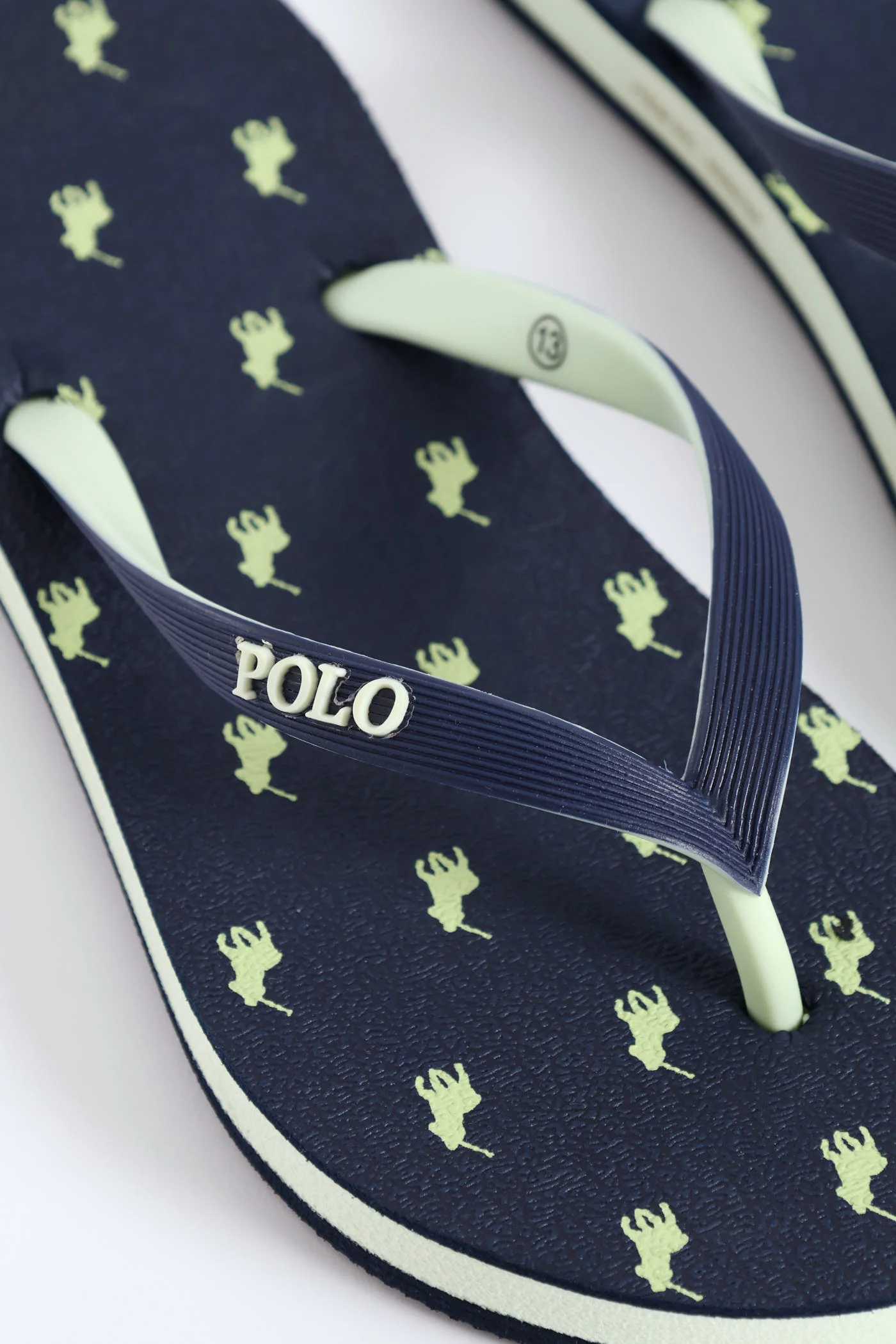 Boys Monogram Flip Flop - Navy - Image 2