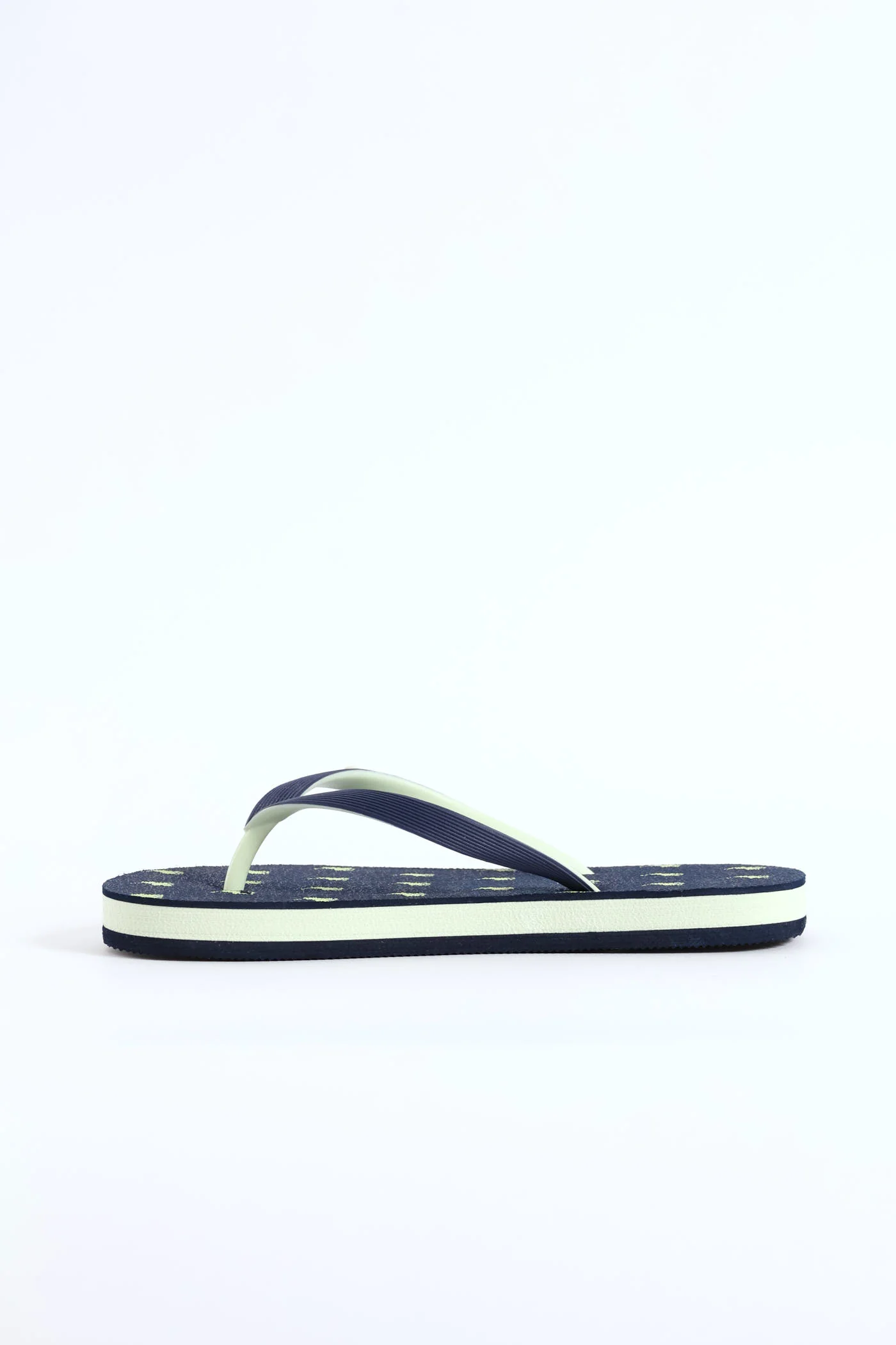 Boys Monogram Flip Flop - Navy - Image 3