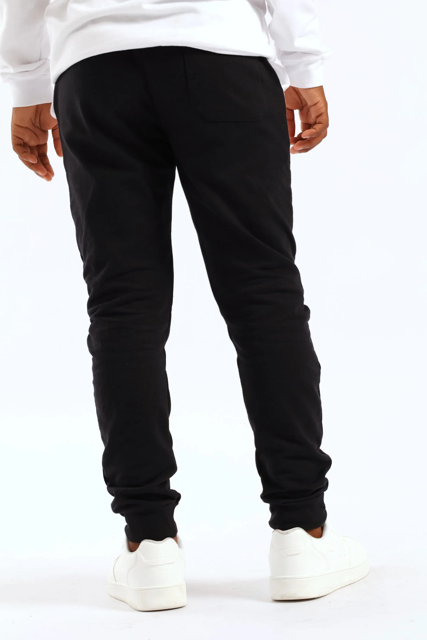 Boys Mr Beast Fleece Joggers - Black/White - Image 3