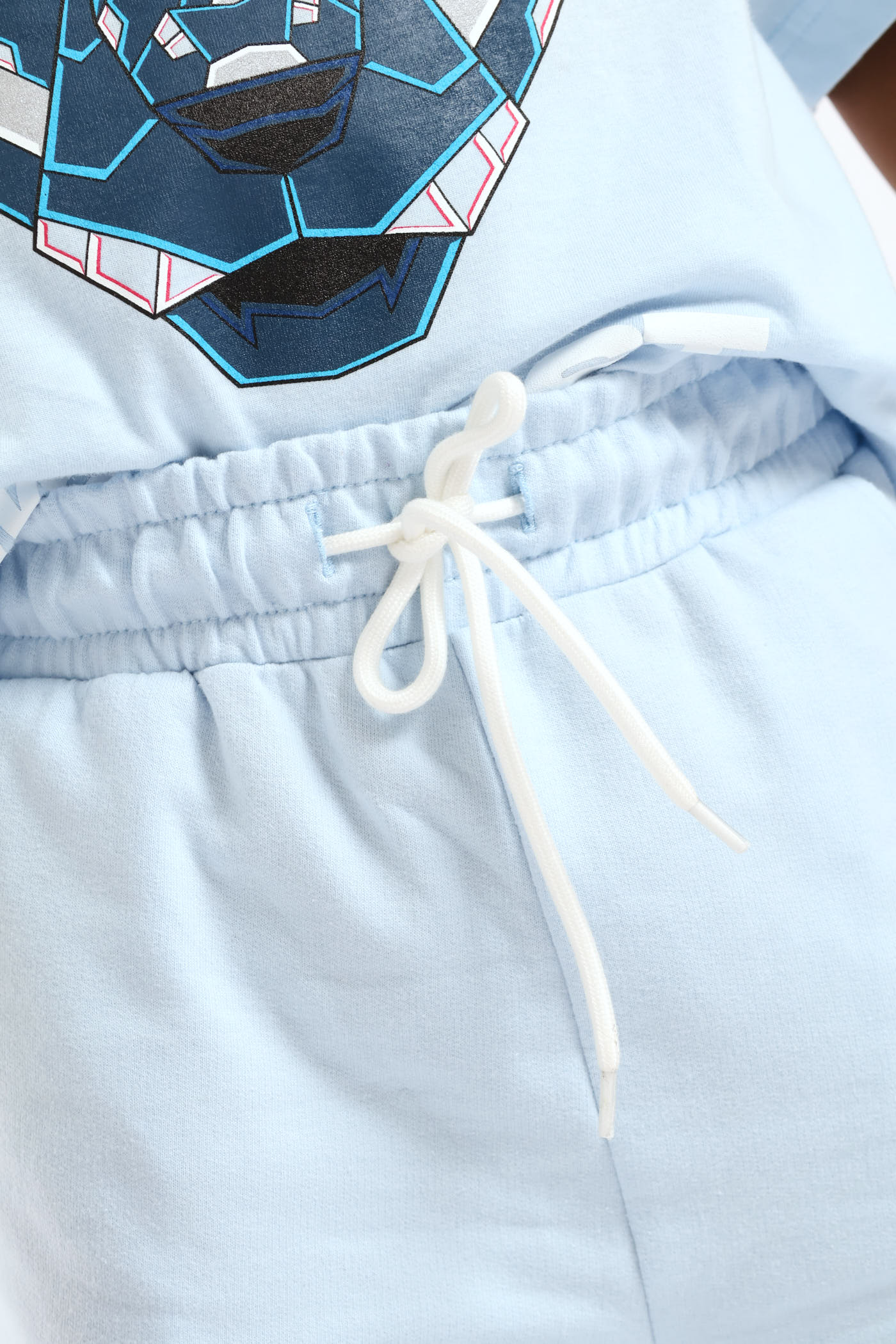 Boys Mr Beast Fleece Short - Light Blue - Image 5