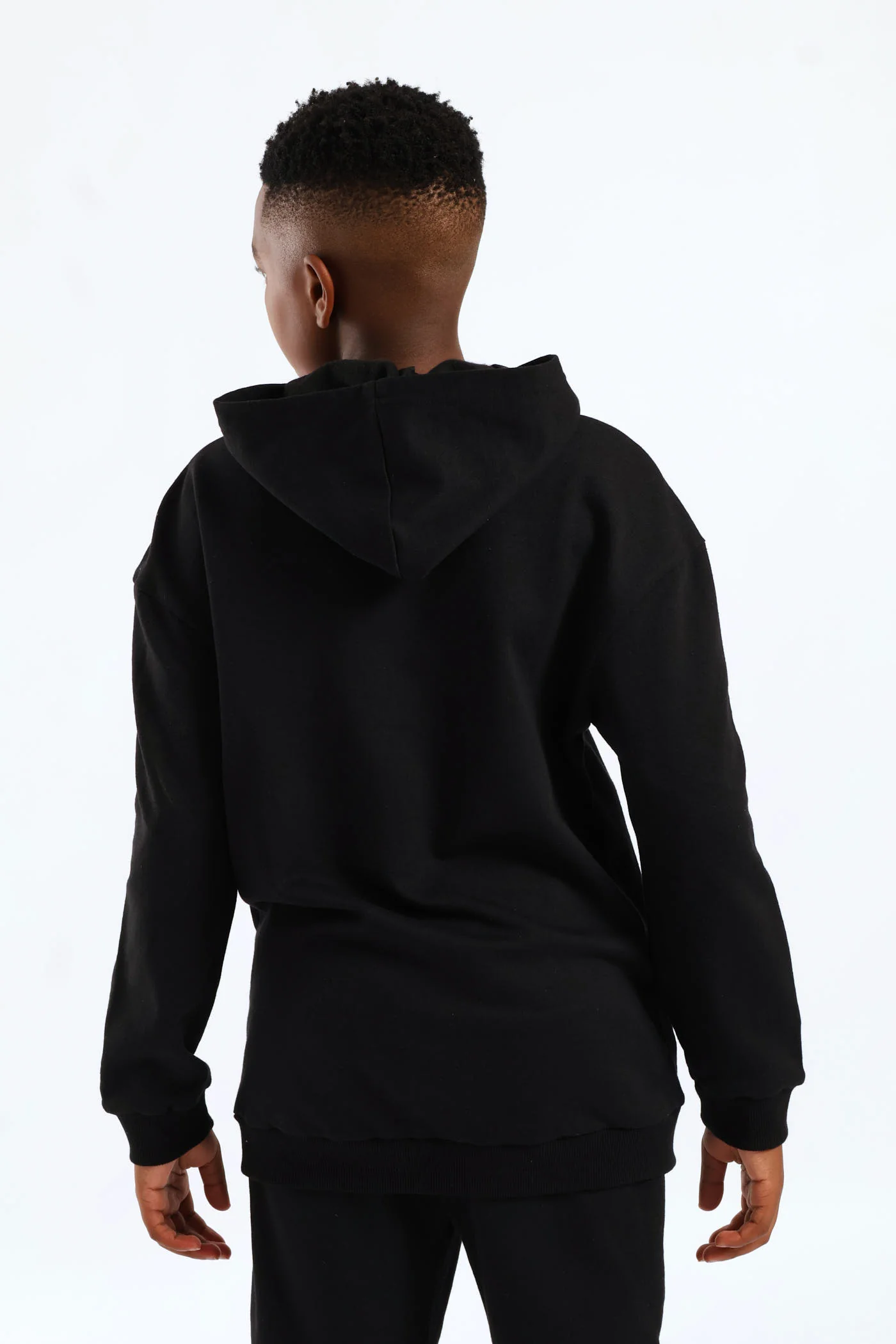 Boys Mr Beast HD Print Hoody - Black - Image 5