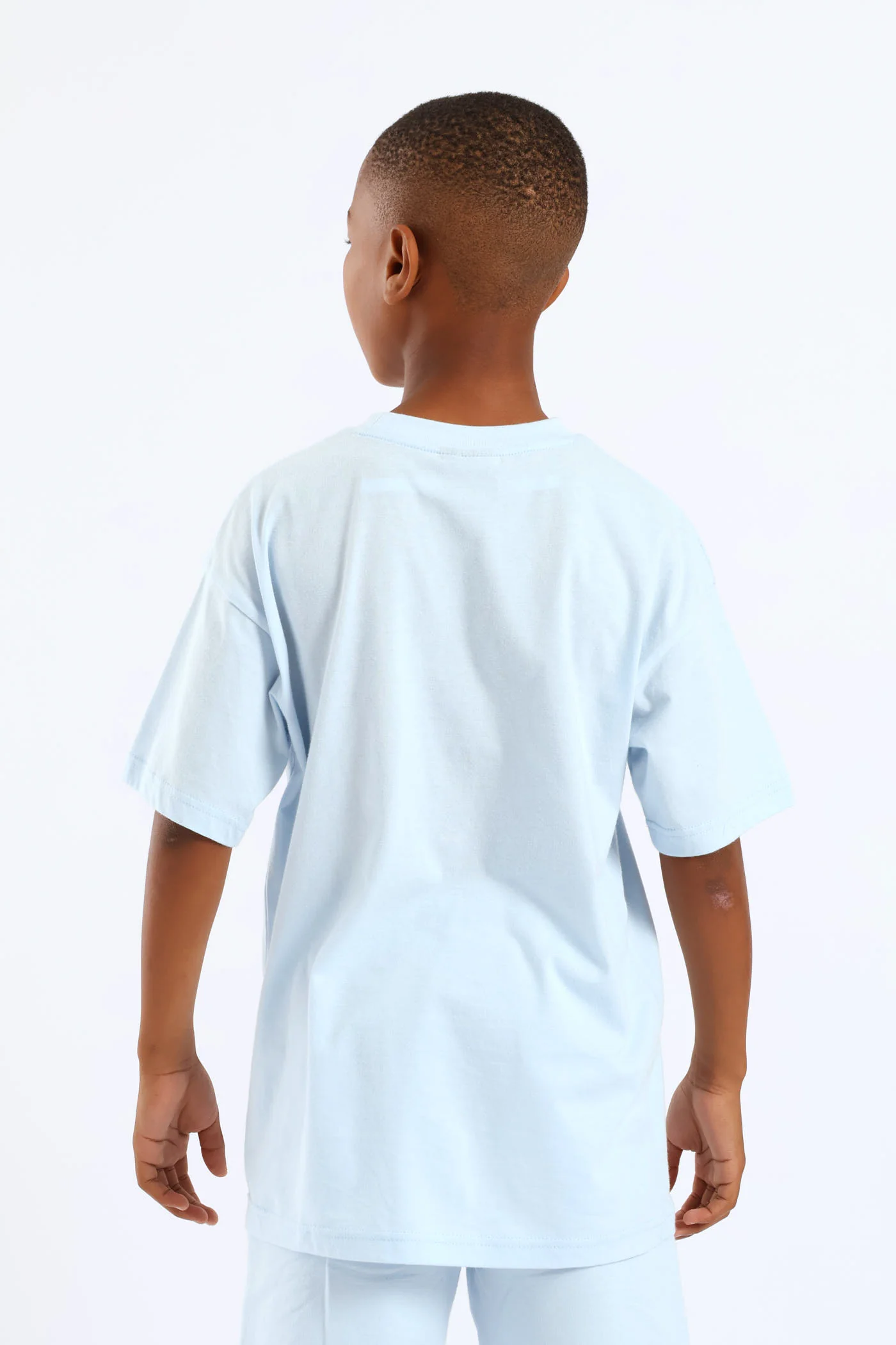 Boys Mr Beast Oversized Photographic T-Shirt - Light Blue - Image 5