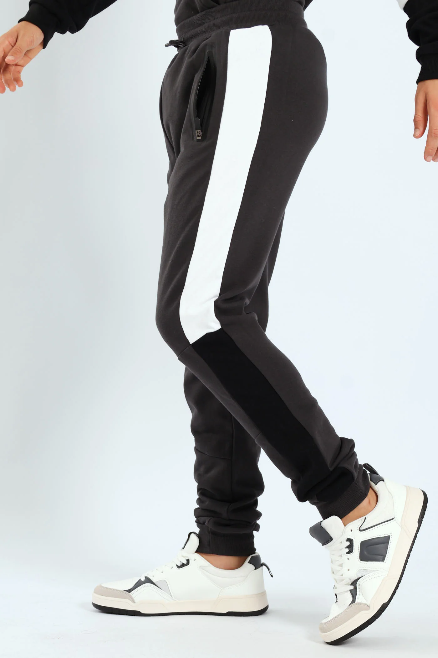 Boys Multi Inset Jogger - Charcoal - Image 2
