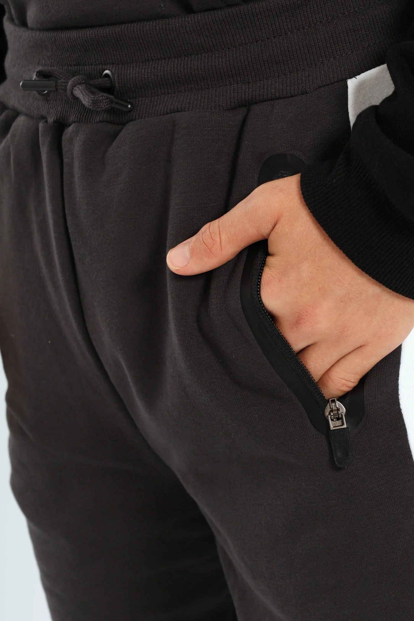 Boys Multi Inset Jogger - Charcoal - Image 3