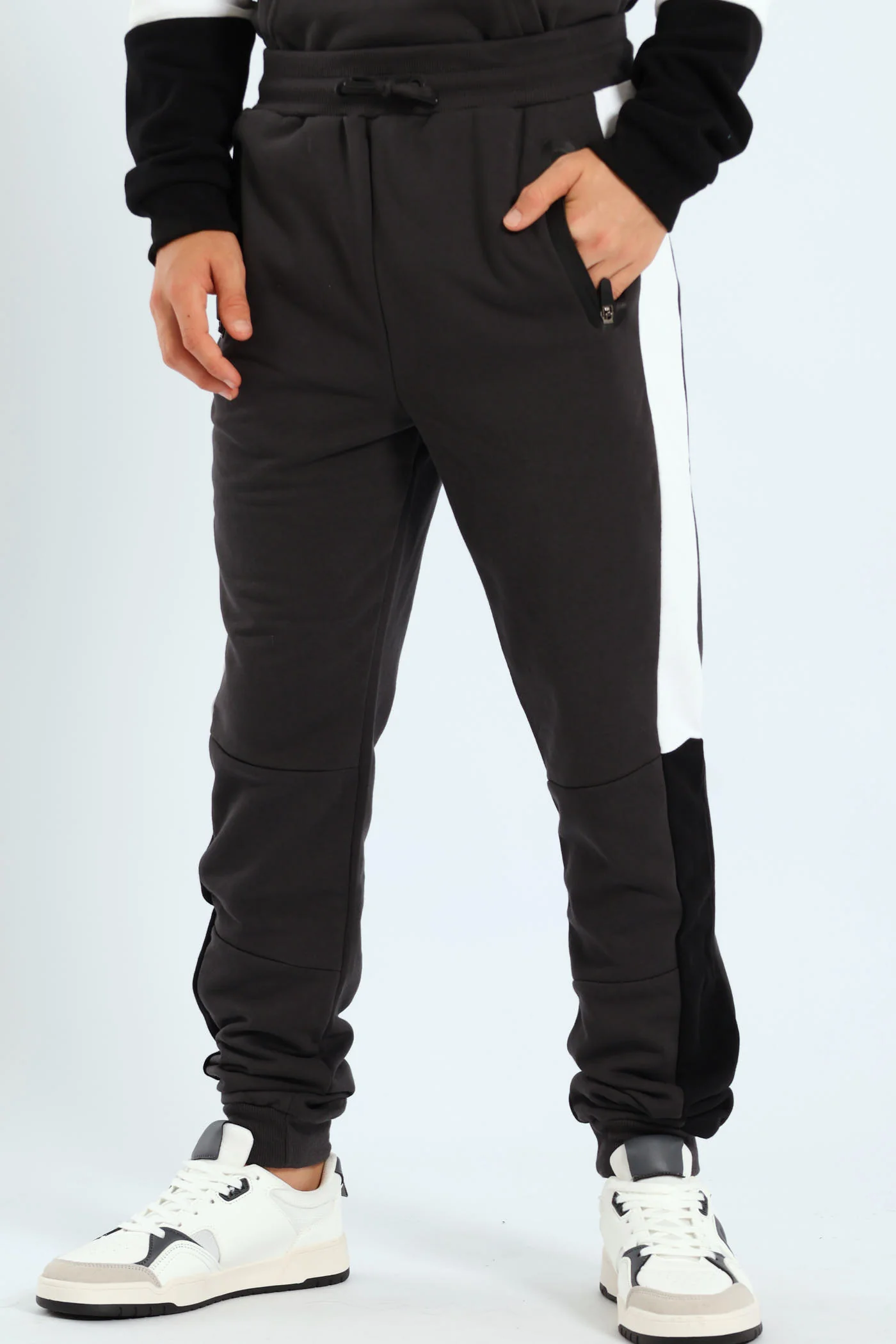 Boys Multi Inset Jogger - Charcoal - Image 4