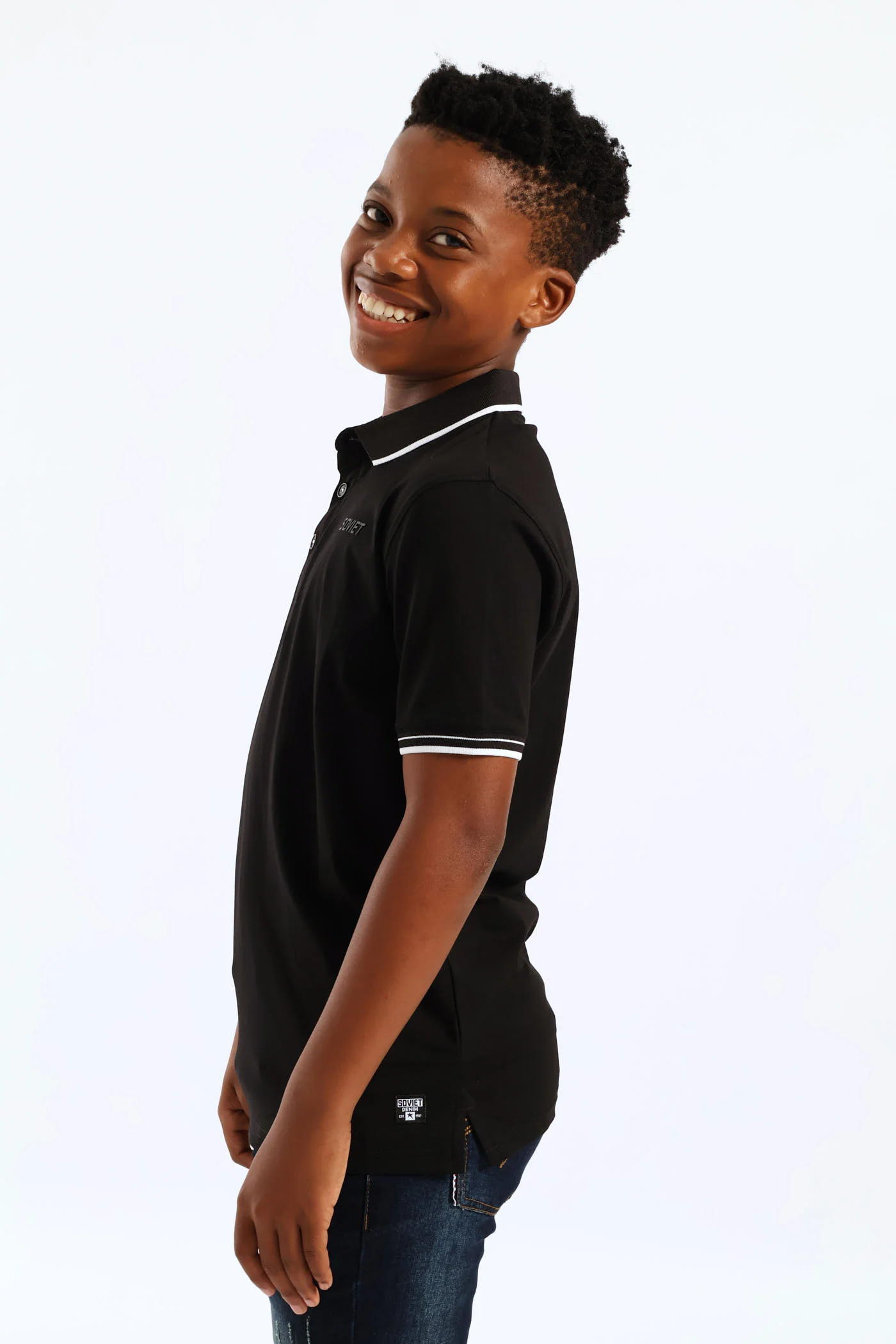 Boys Namor Golfer - Black - Image 4