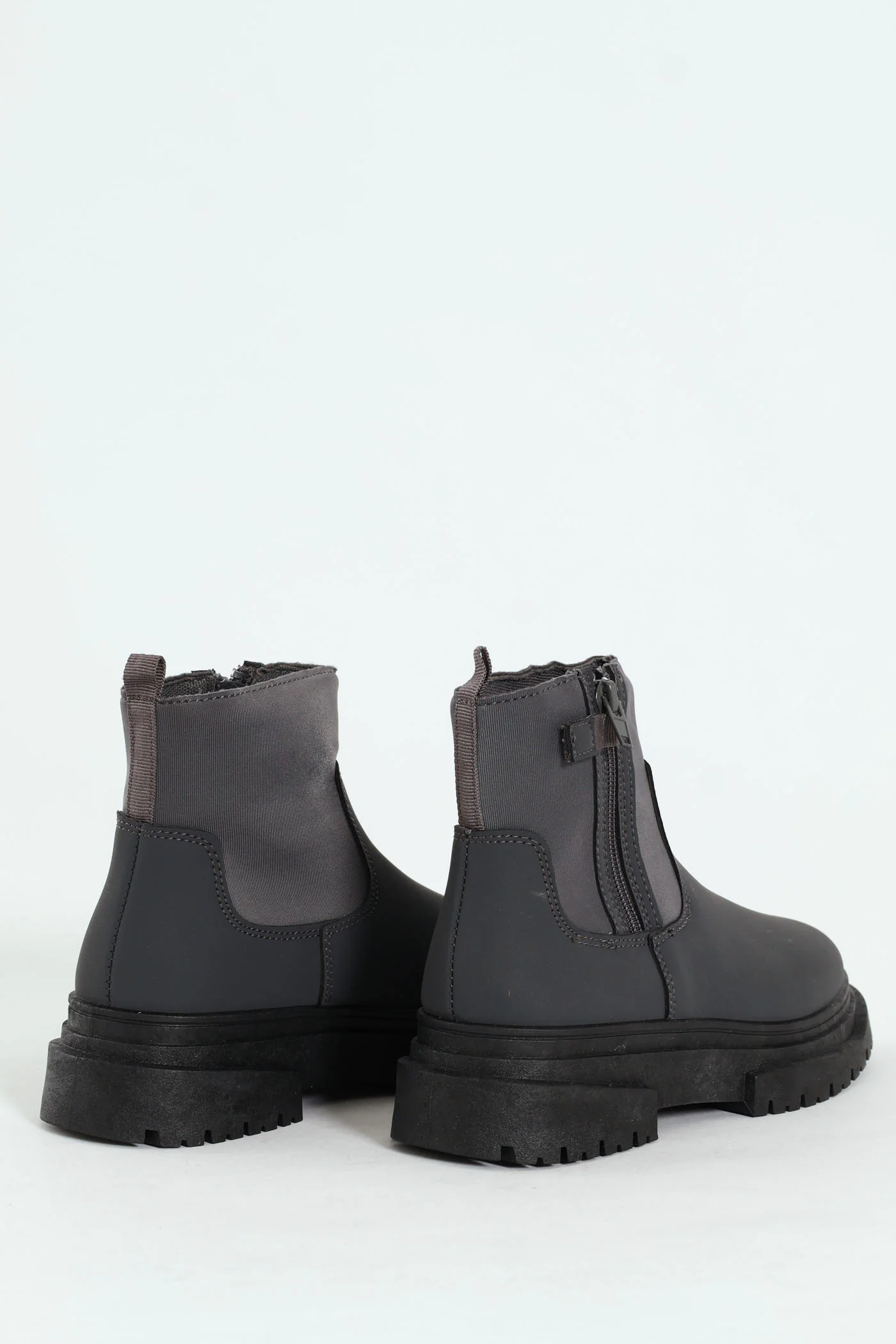 Boys Neoprene Chelsea Boot - Charcoal - Image 2
