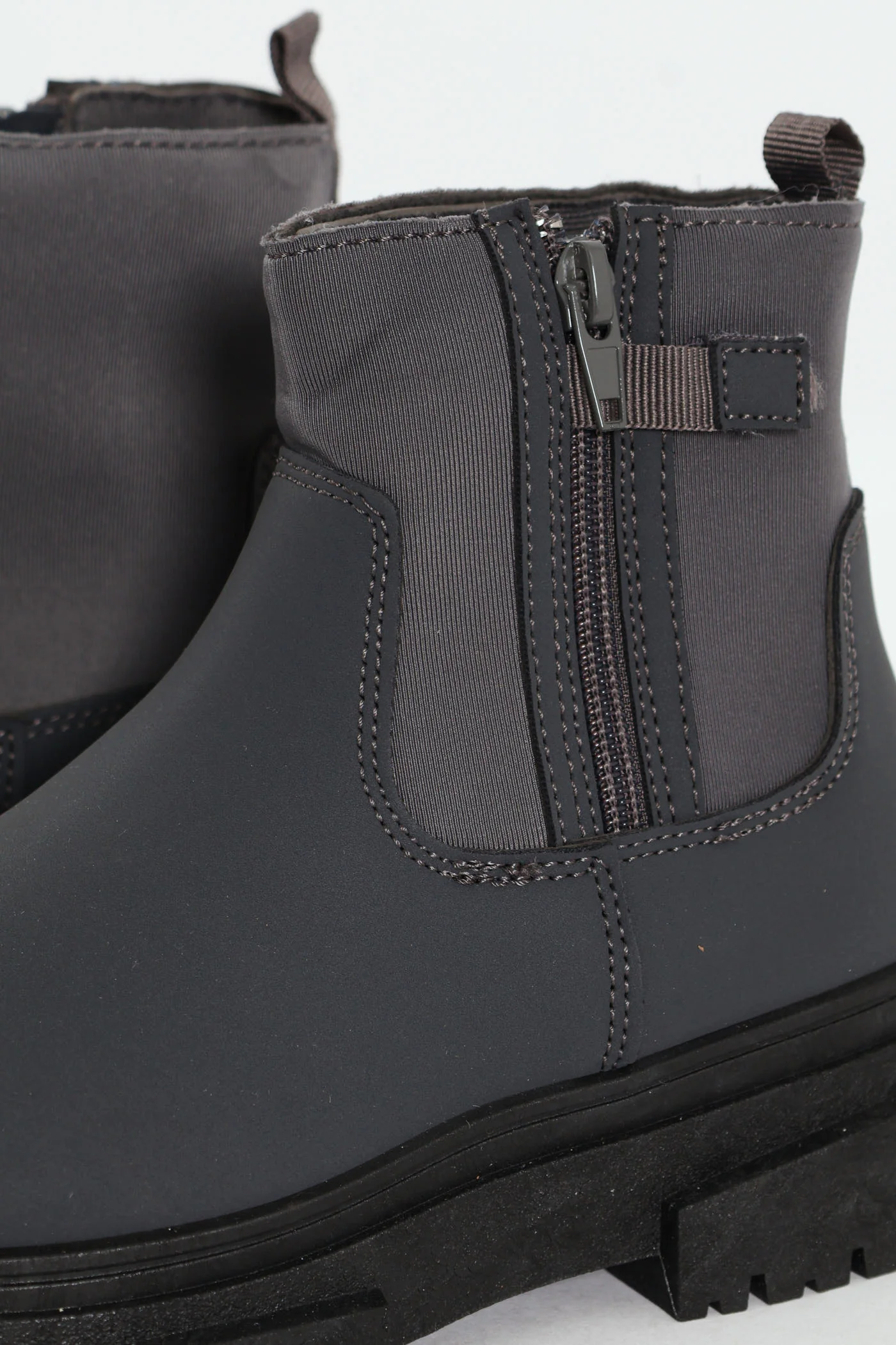 Boys Neoprene Chelsea Boot - Charcoal - Image 5