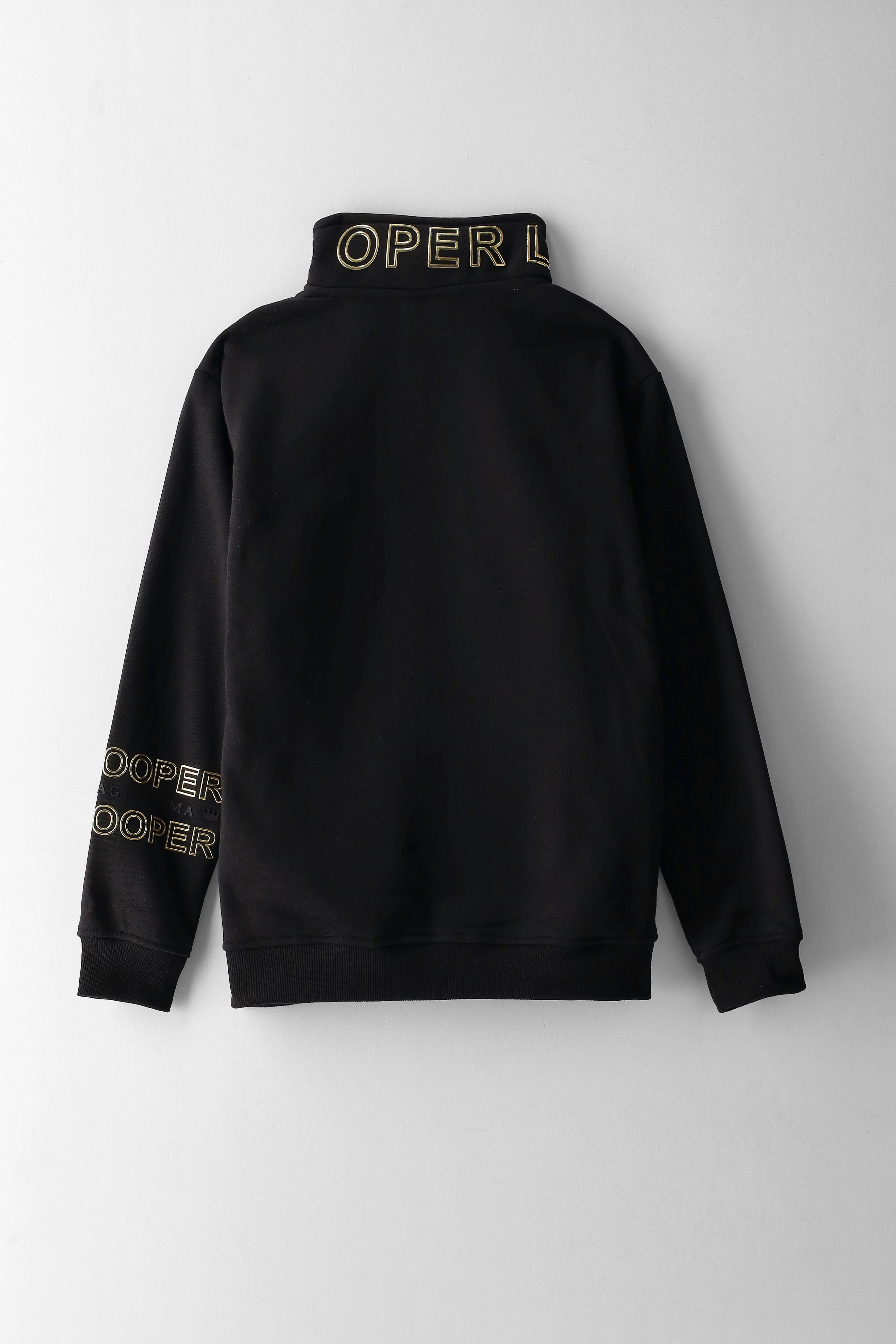 Boys Nkosi Fleece Zip Through Jacket - Black - Image 2