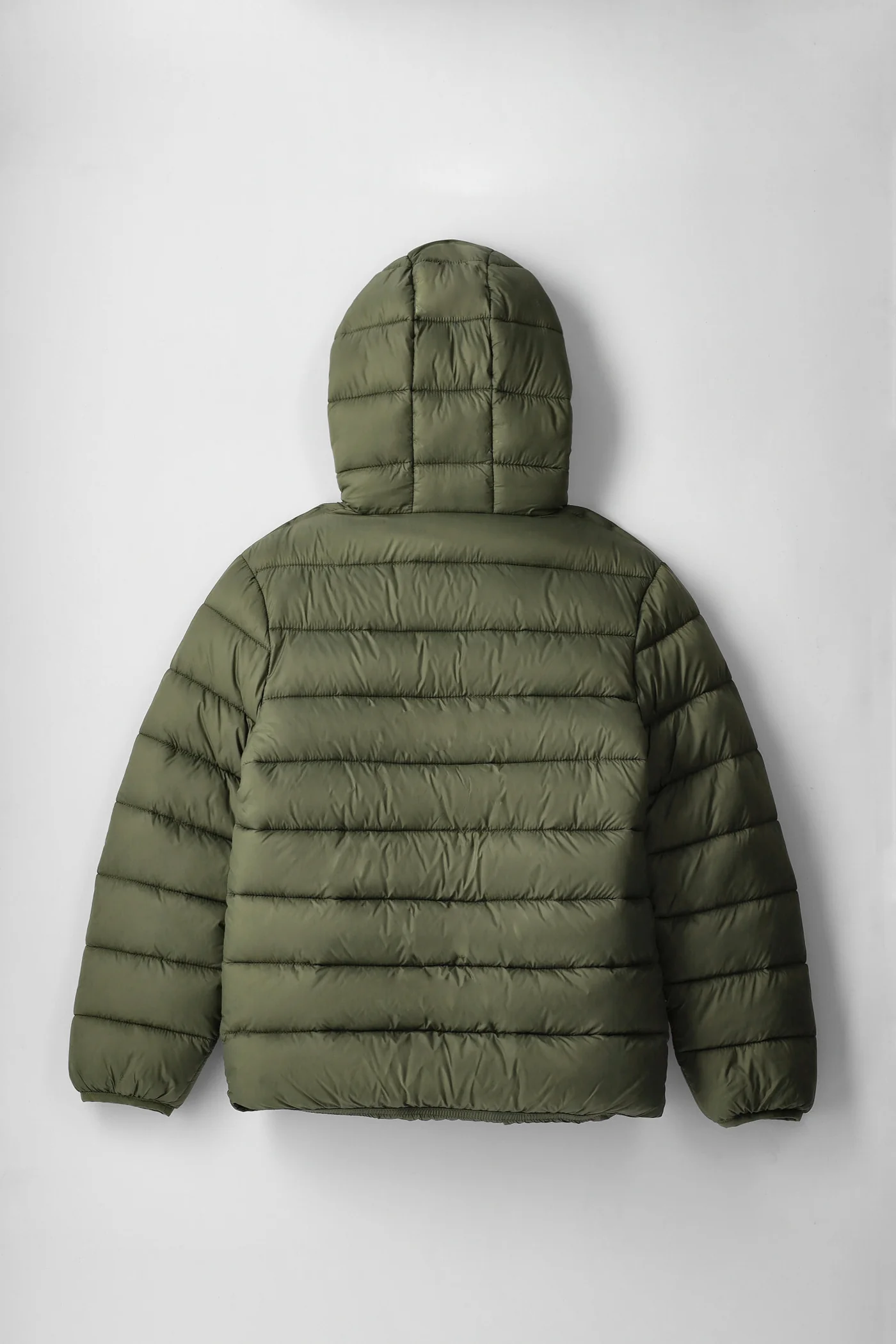 Boys Olive Puffer Jacket - Olive - Image 2