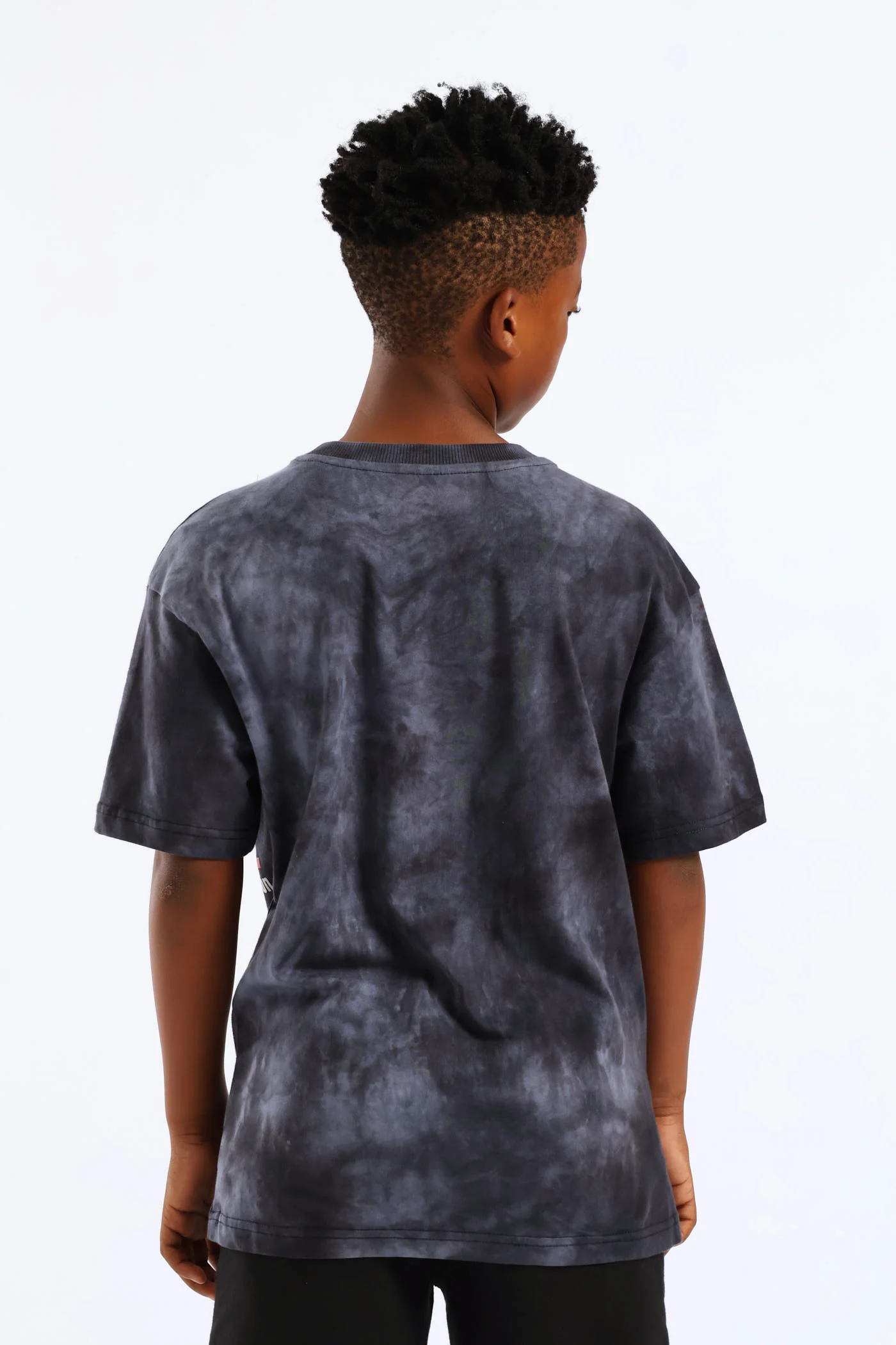 Boys Oversized Nasa Print T-Shirt - Black - Image 5
