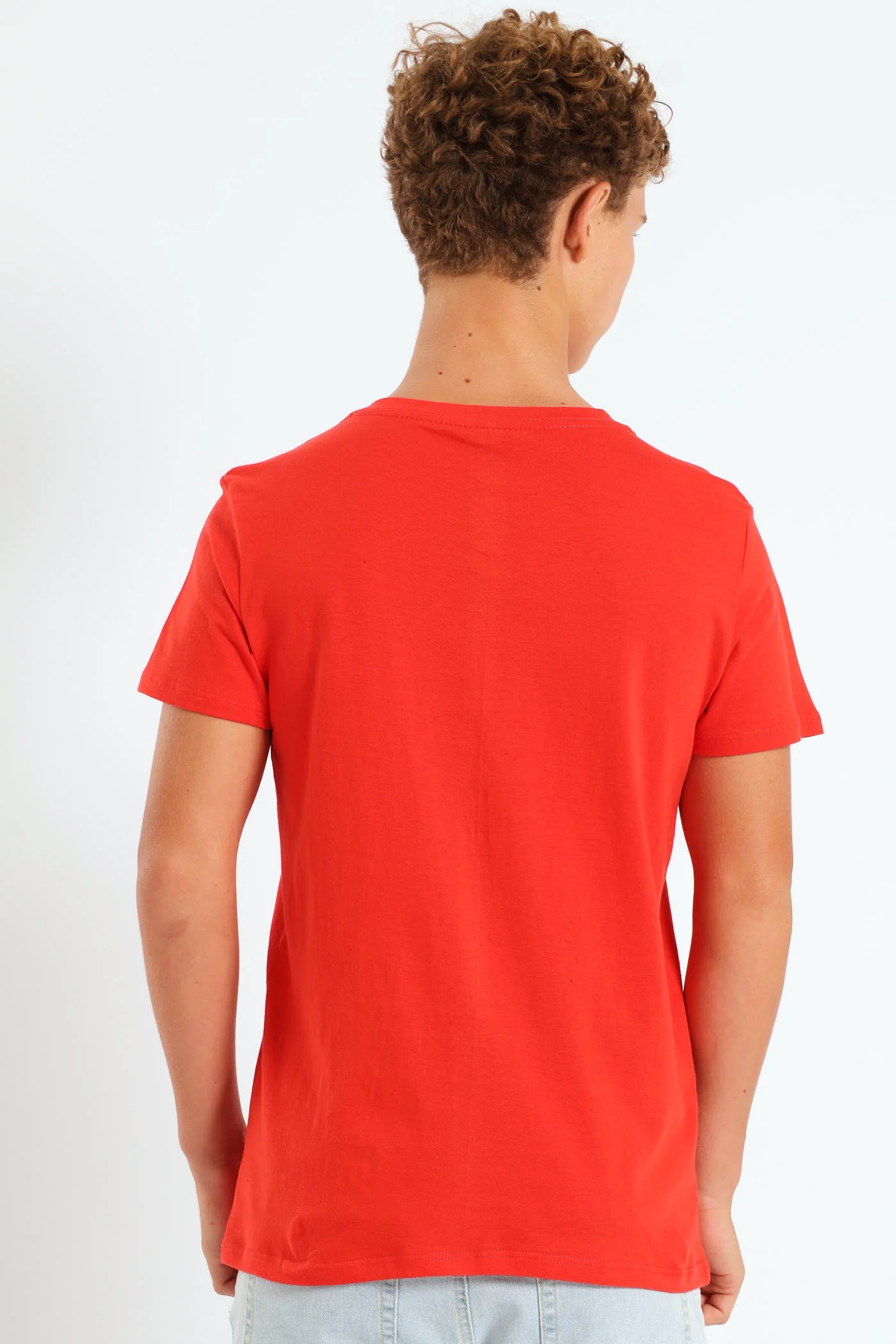 Boys Paris Print Tee - Red - Image 3
