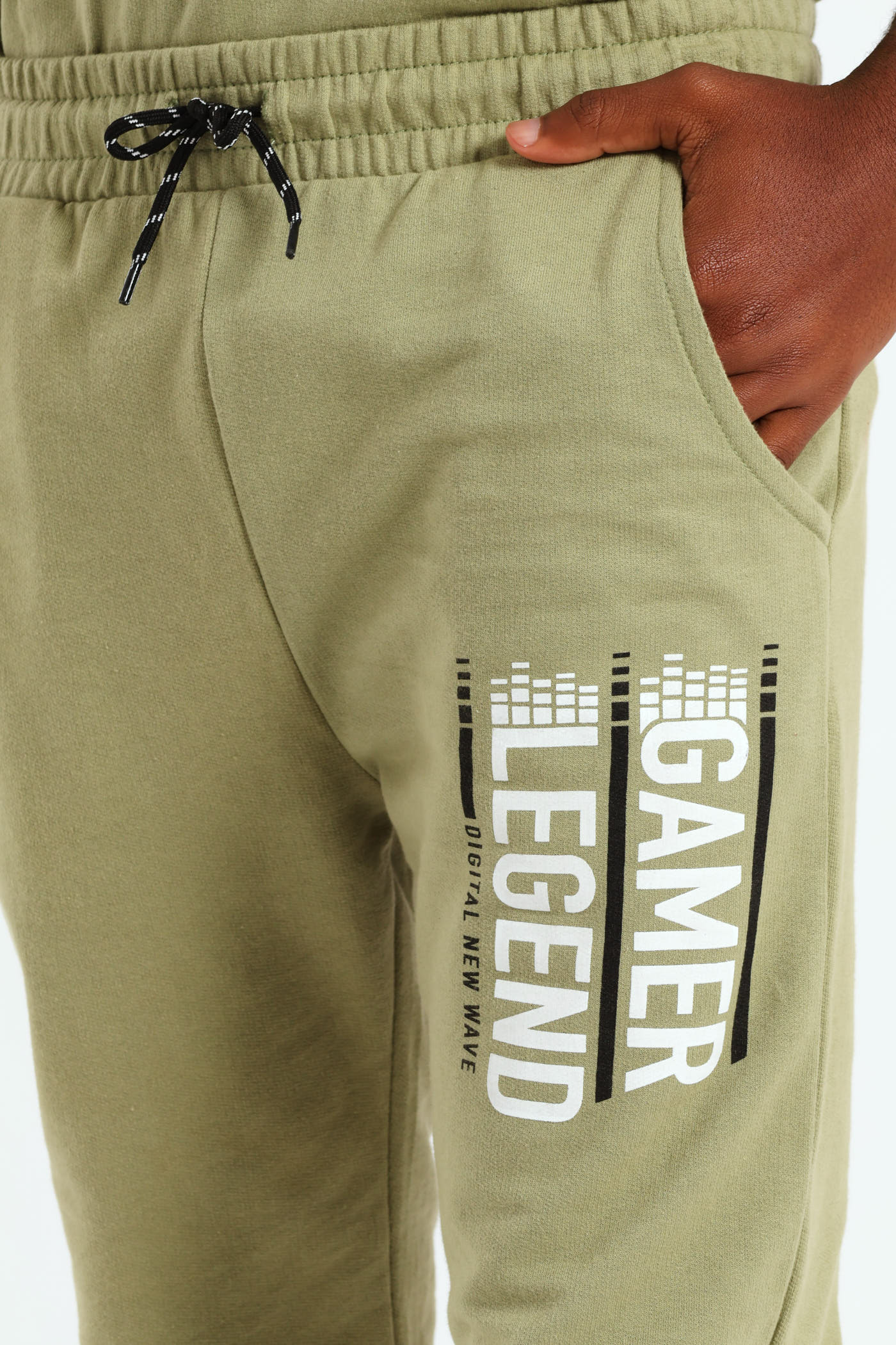 Boys Photographic Pants - Olive - Image 2