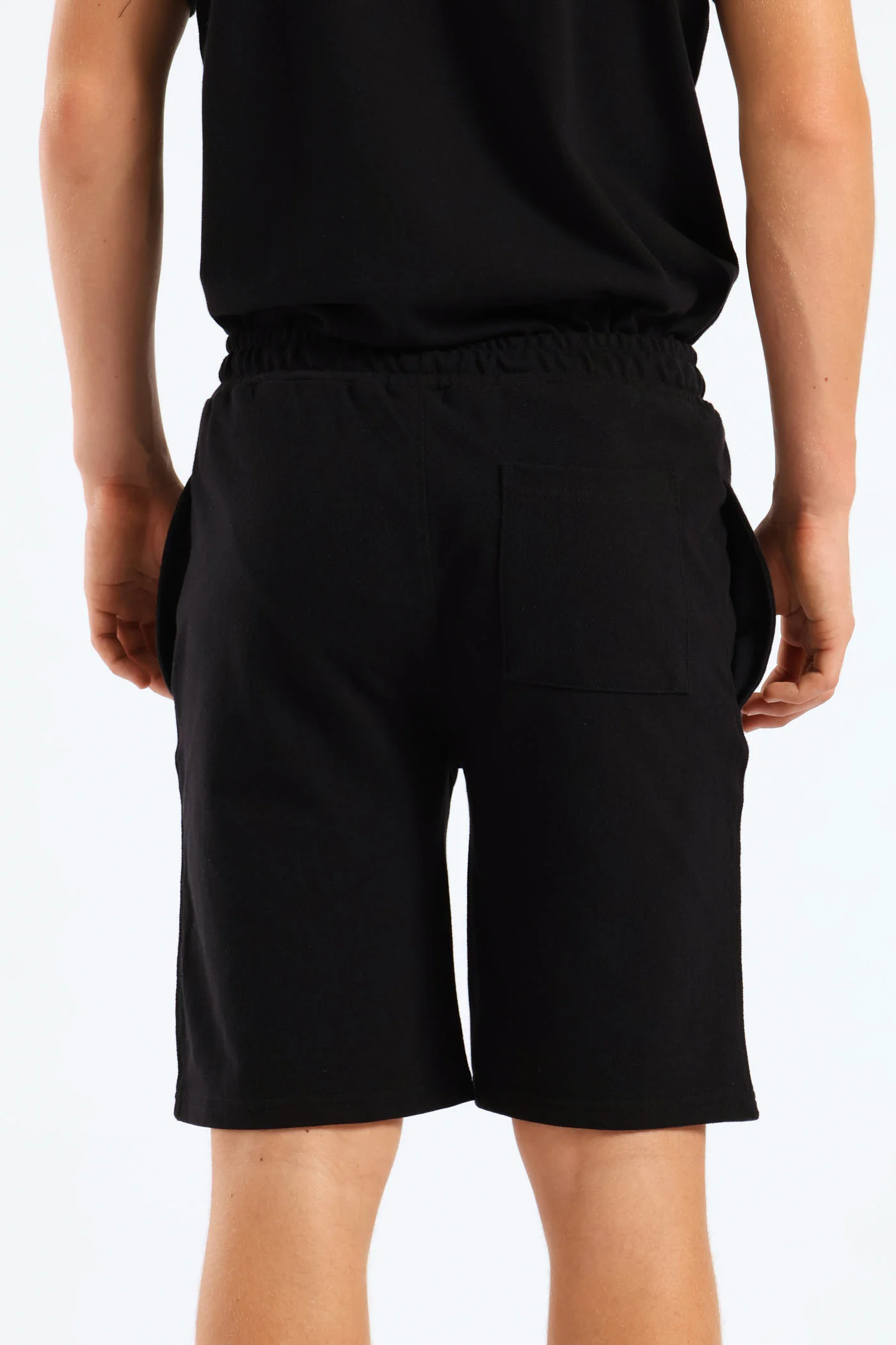Boys Pique Short - Black - Image 2