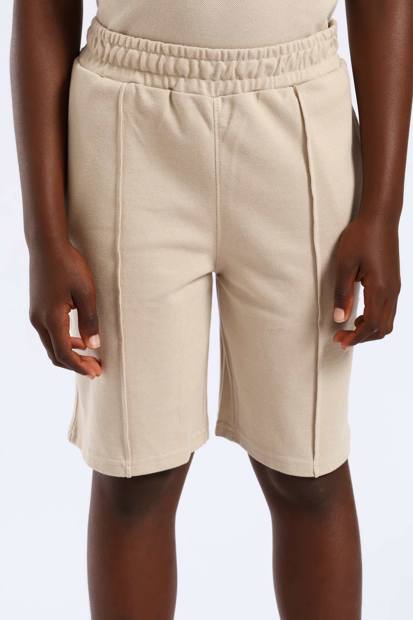 Boys Pique Short - Stone - Image 2