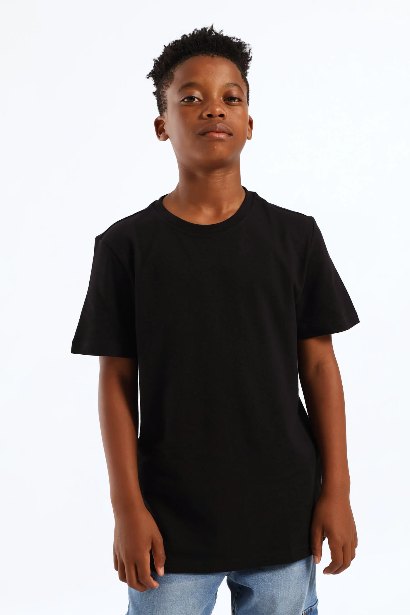Boys Pique T-Shirt - Black - Image 2