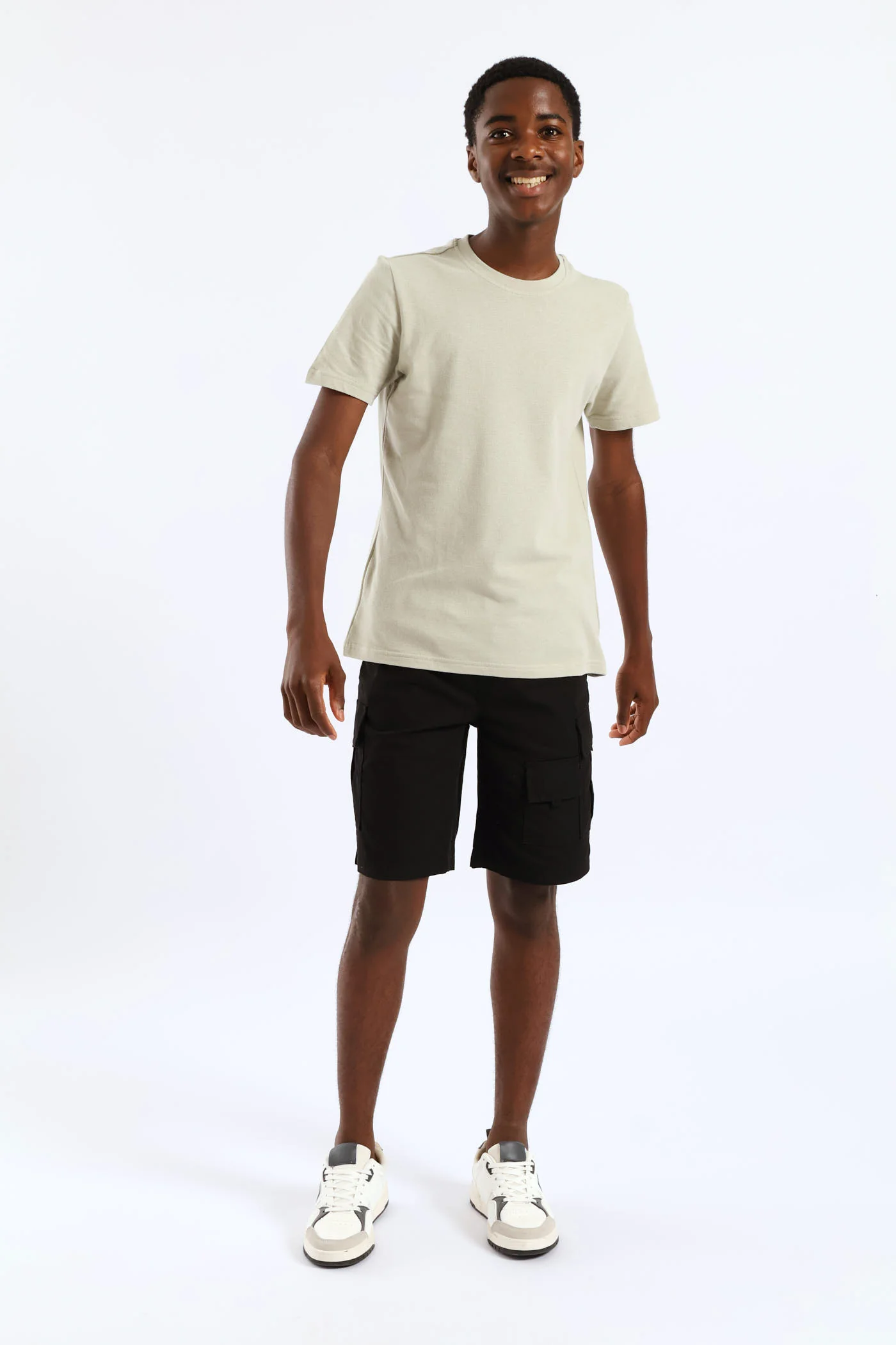 Boys Pique T-Shirt - Olive - Image 5