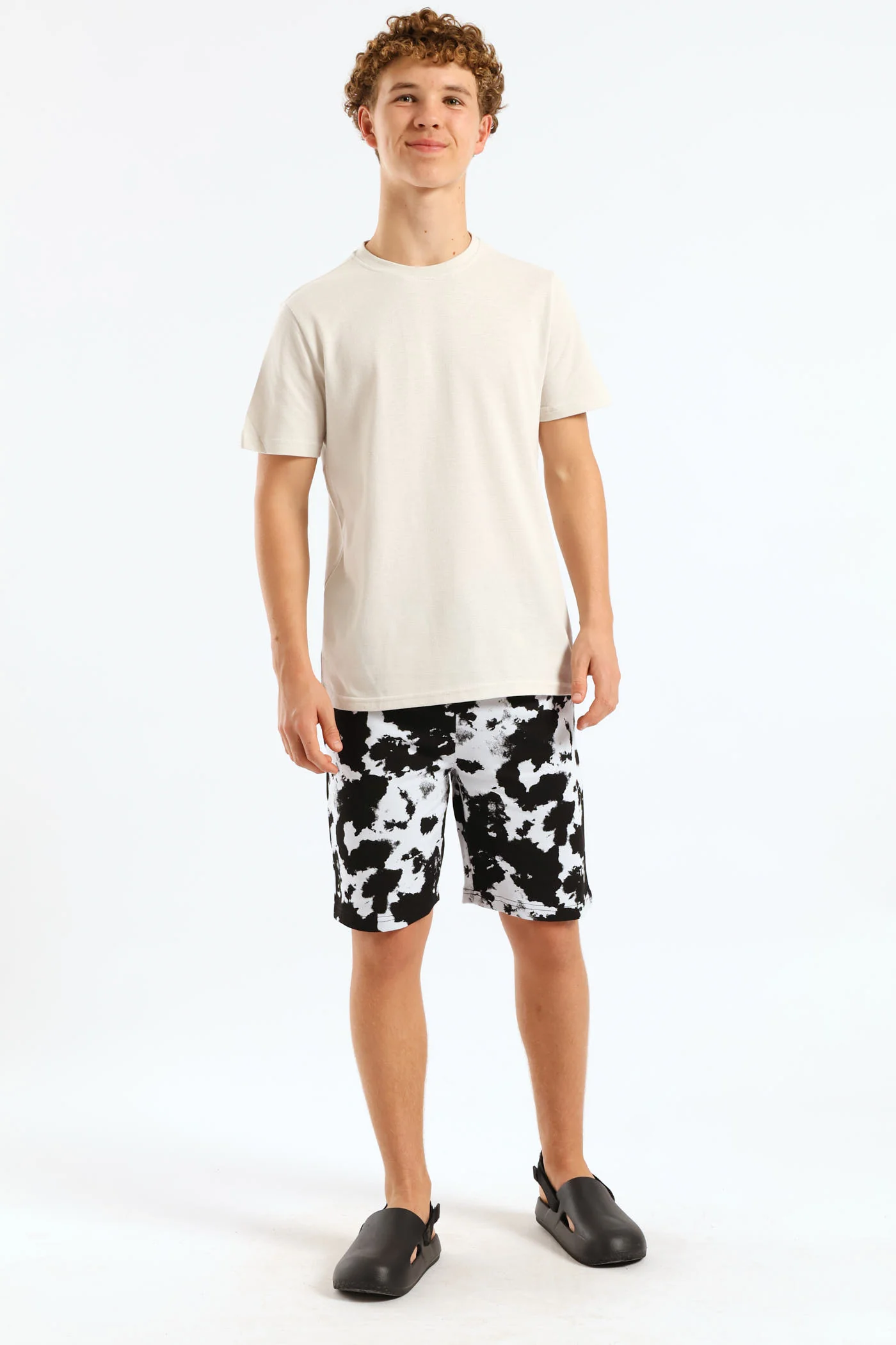 Boys Pique T-Shirt - Stone - Image 4