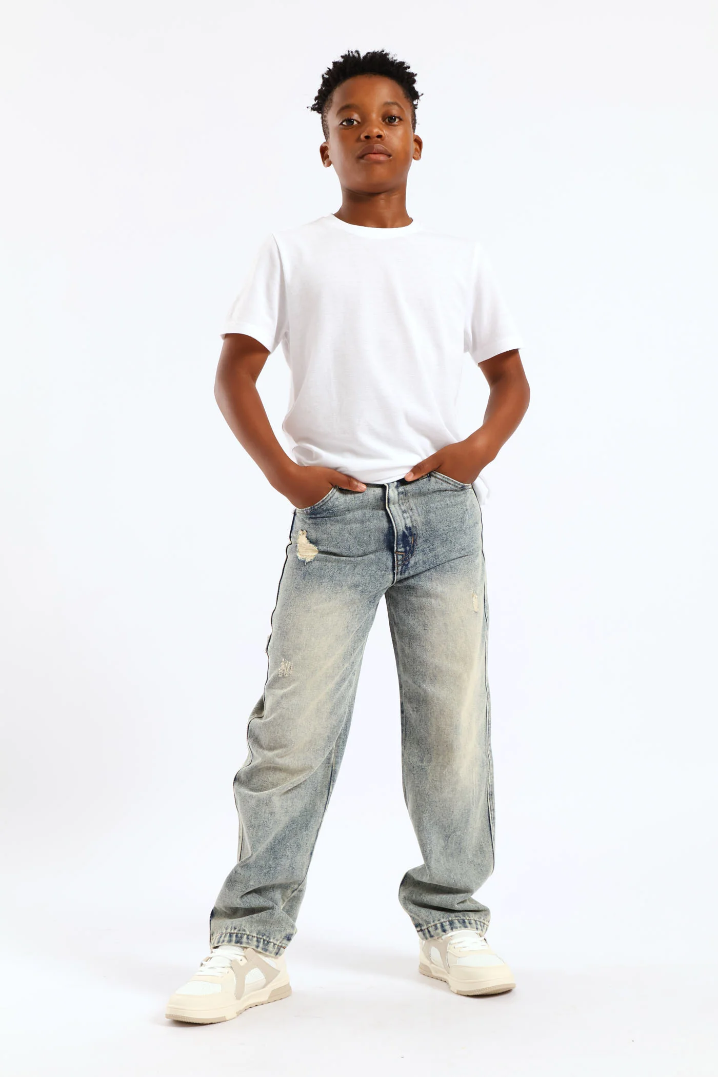 Boys Pique T-Shirt - White - Image 4
