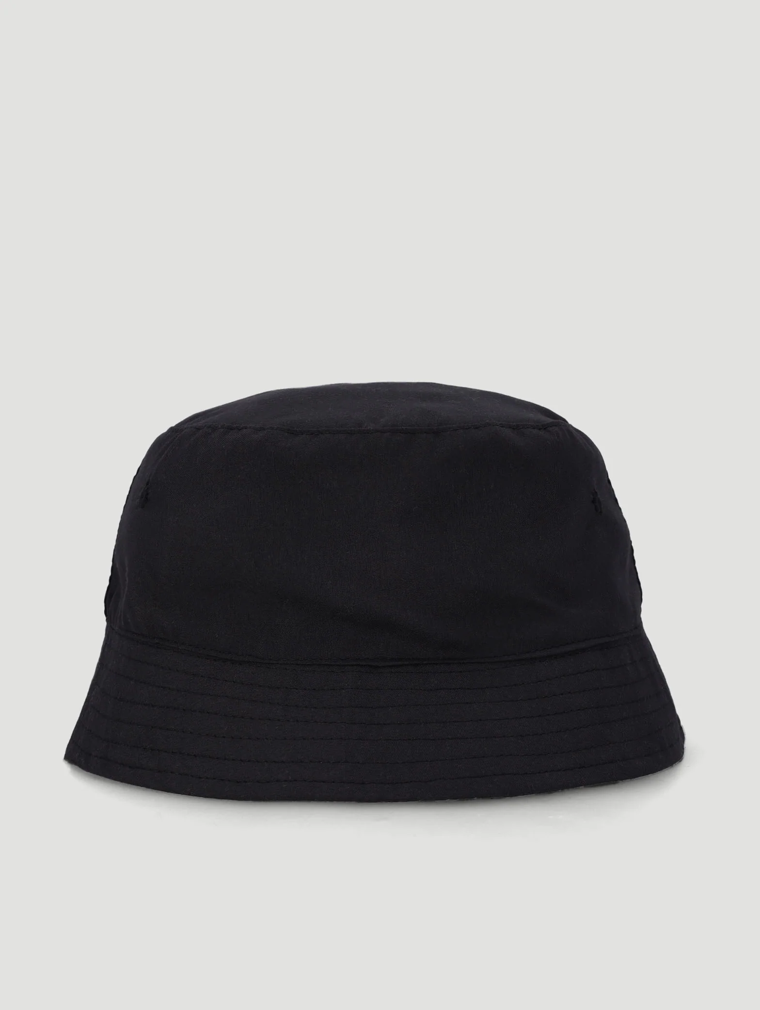 Boys Plain Bucket Hat  - Black/Yellow - Image 3