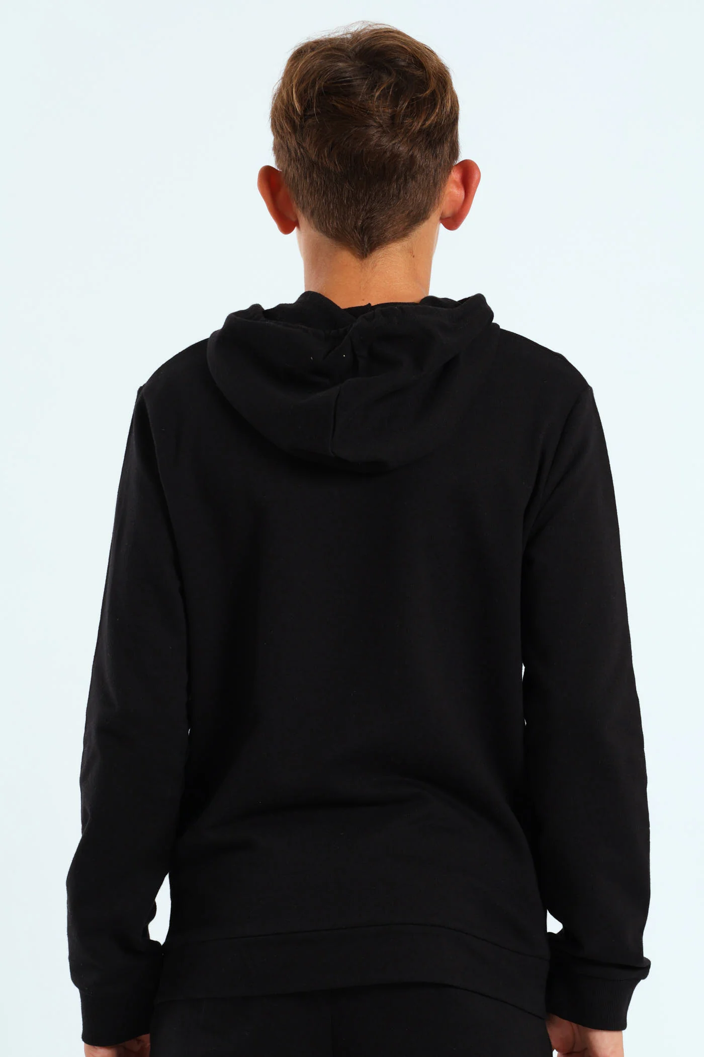 Boys Pocket Fleece Hoody - Black - Image 3