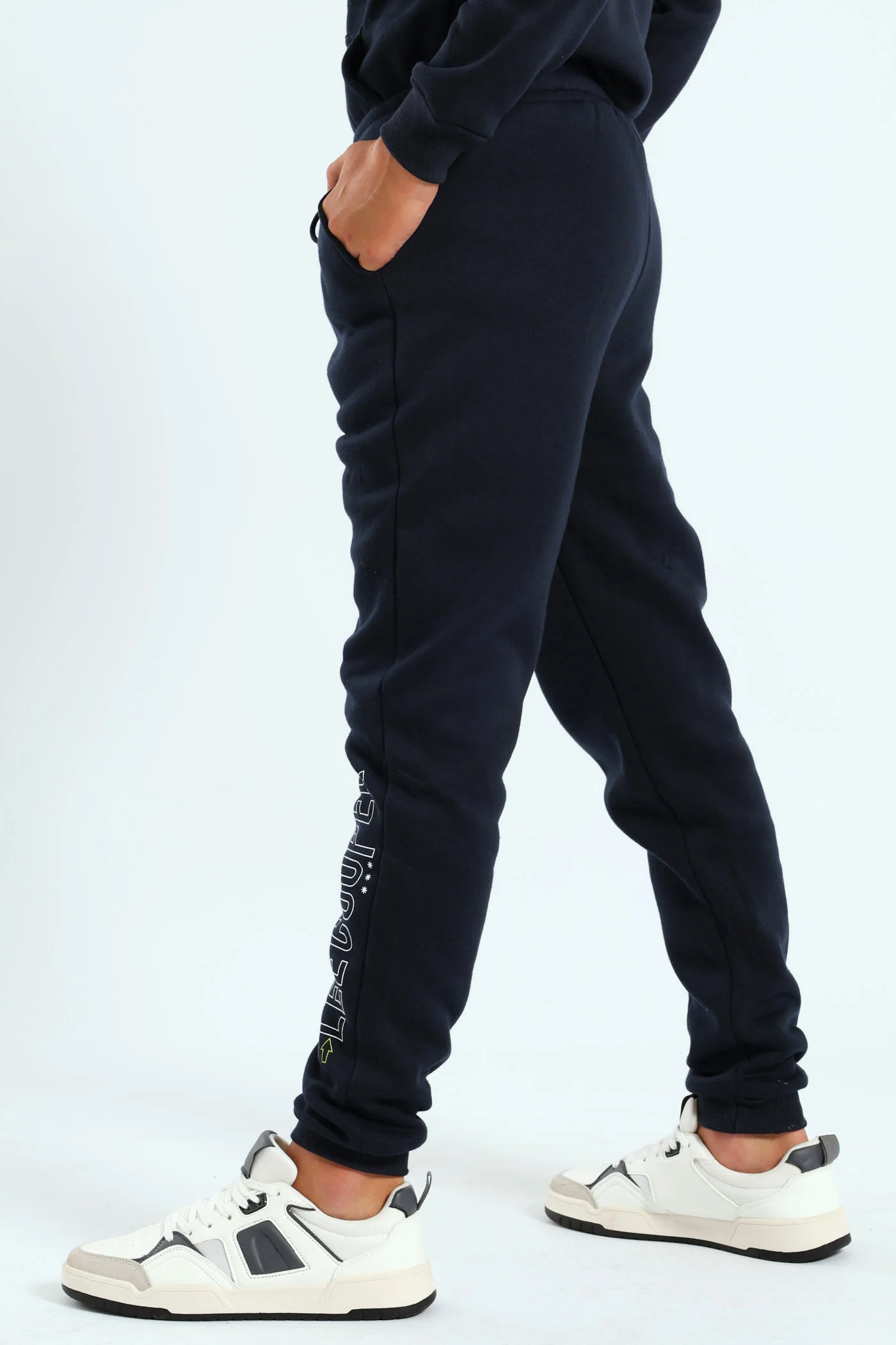 Boys Print Trackpants - Navy - Image 3