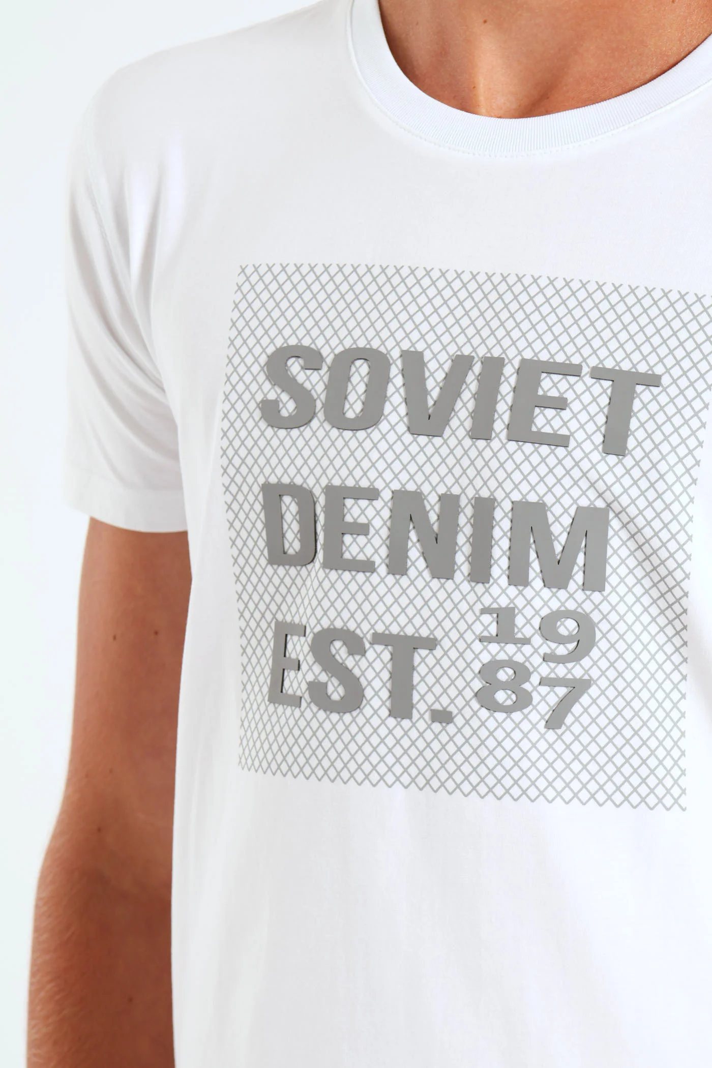 Boys Potent Crew Neck Tee - White - Image 4