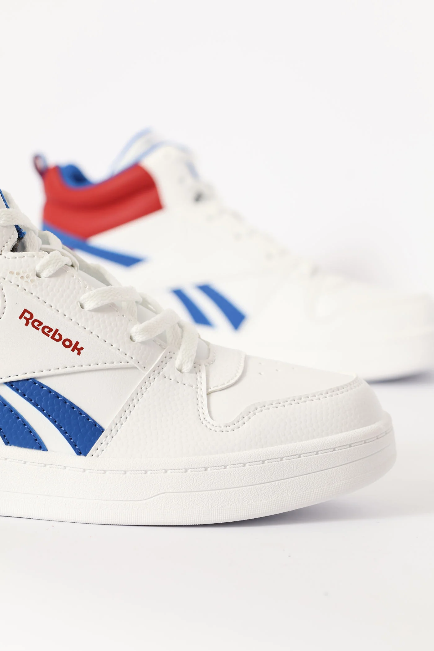 Boys Prime 2.0 Mid Sneaker - White/Red - Image 3