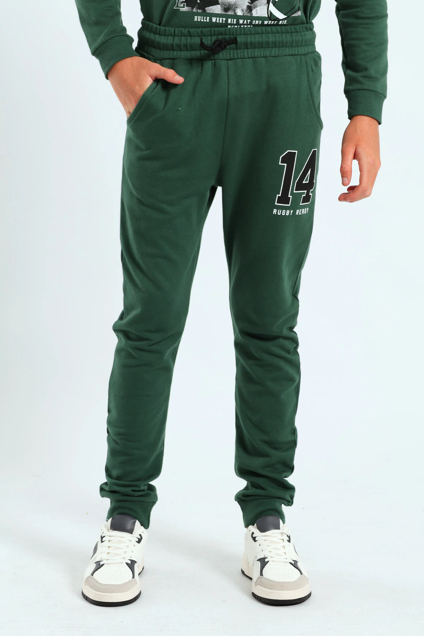 Boys Print Jogger - Green - Image 2