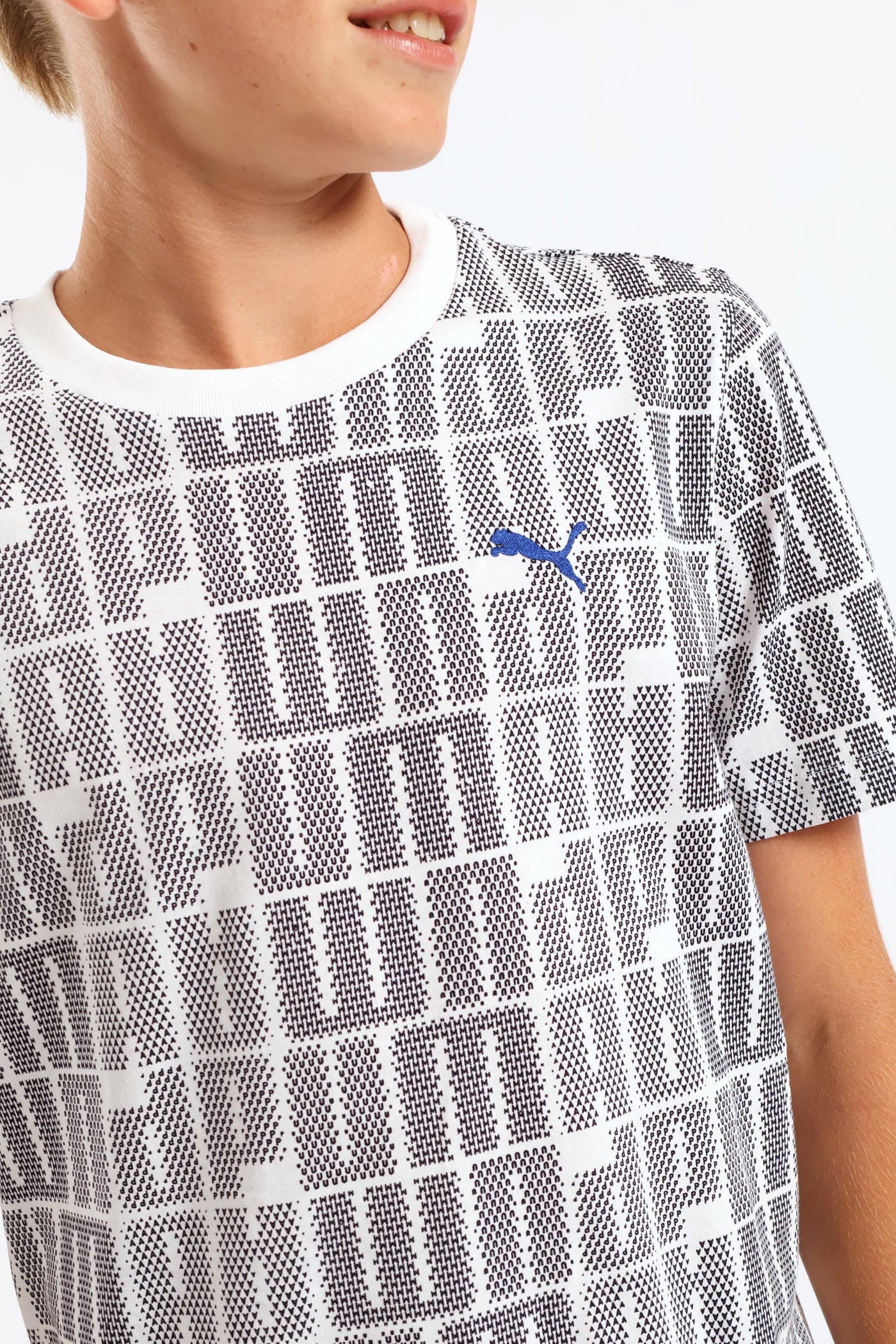 Boys Print Tee - White - Image 2