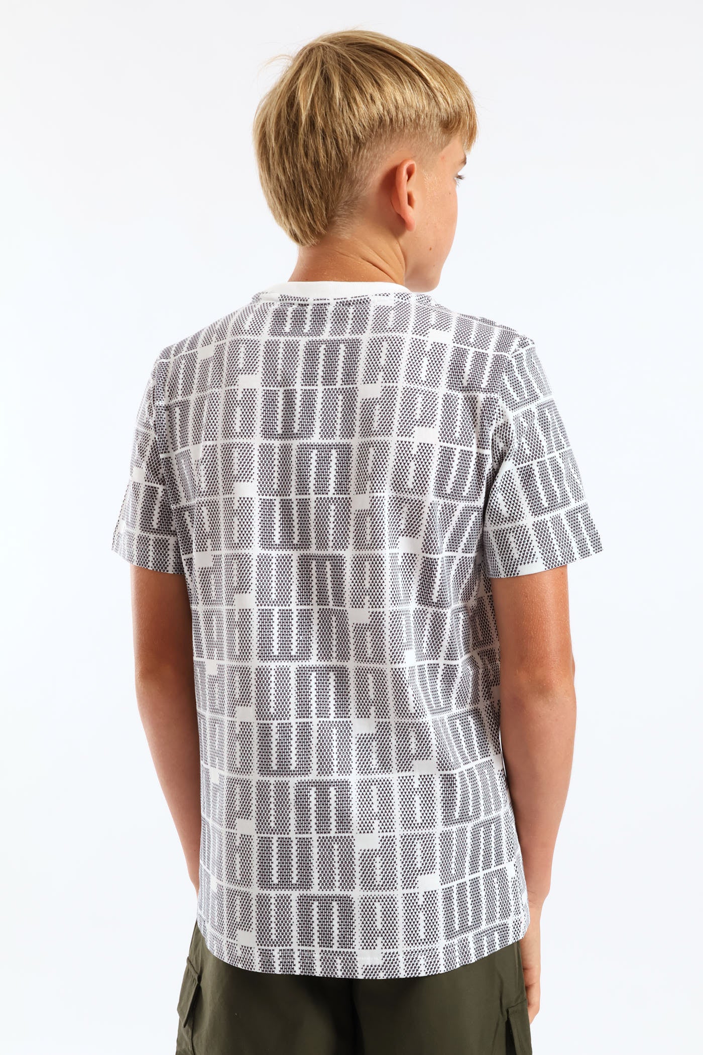 Boys Print Tee - White - Image 5