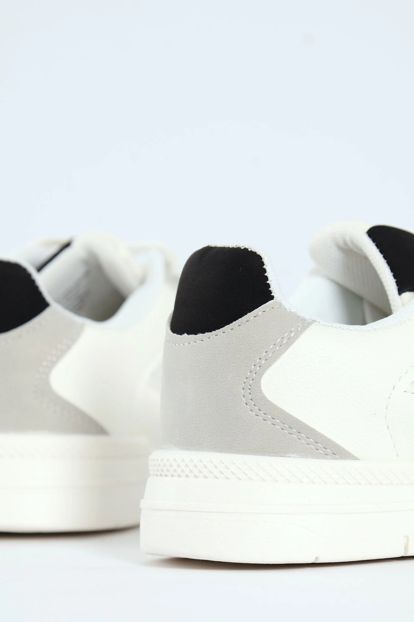 Boys Pu Mesh Sneaker - White - Image 5