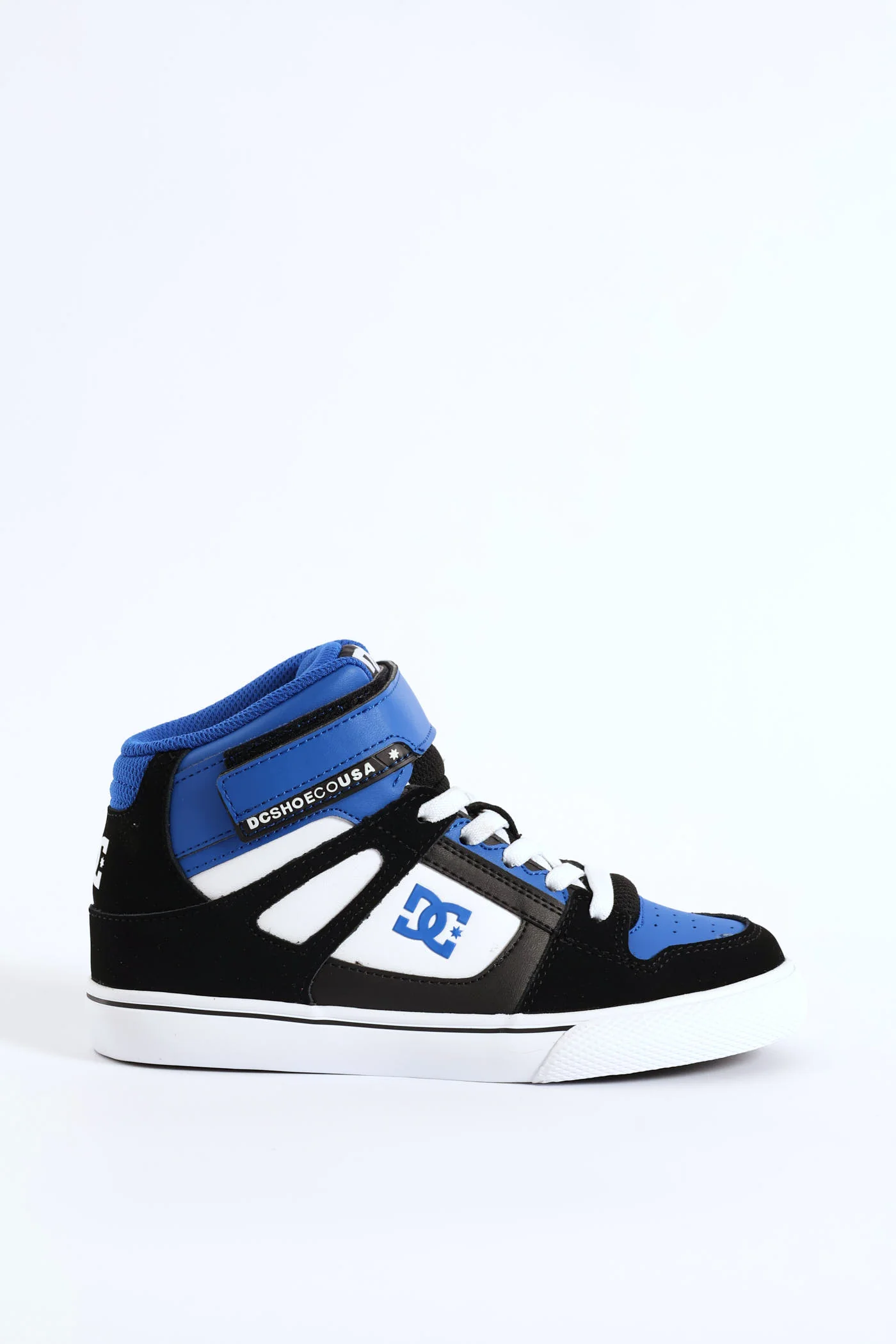 Boys Pure Hitop Ev Dc Sneaker - Black/Navy - Image 5