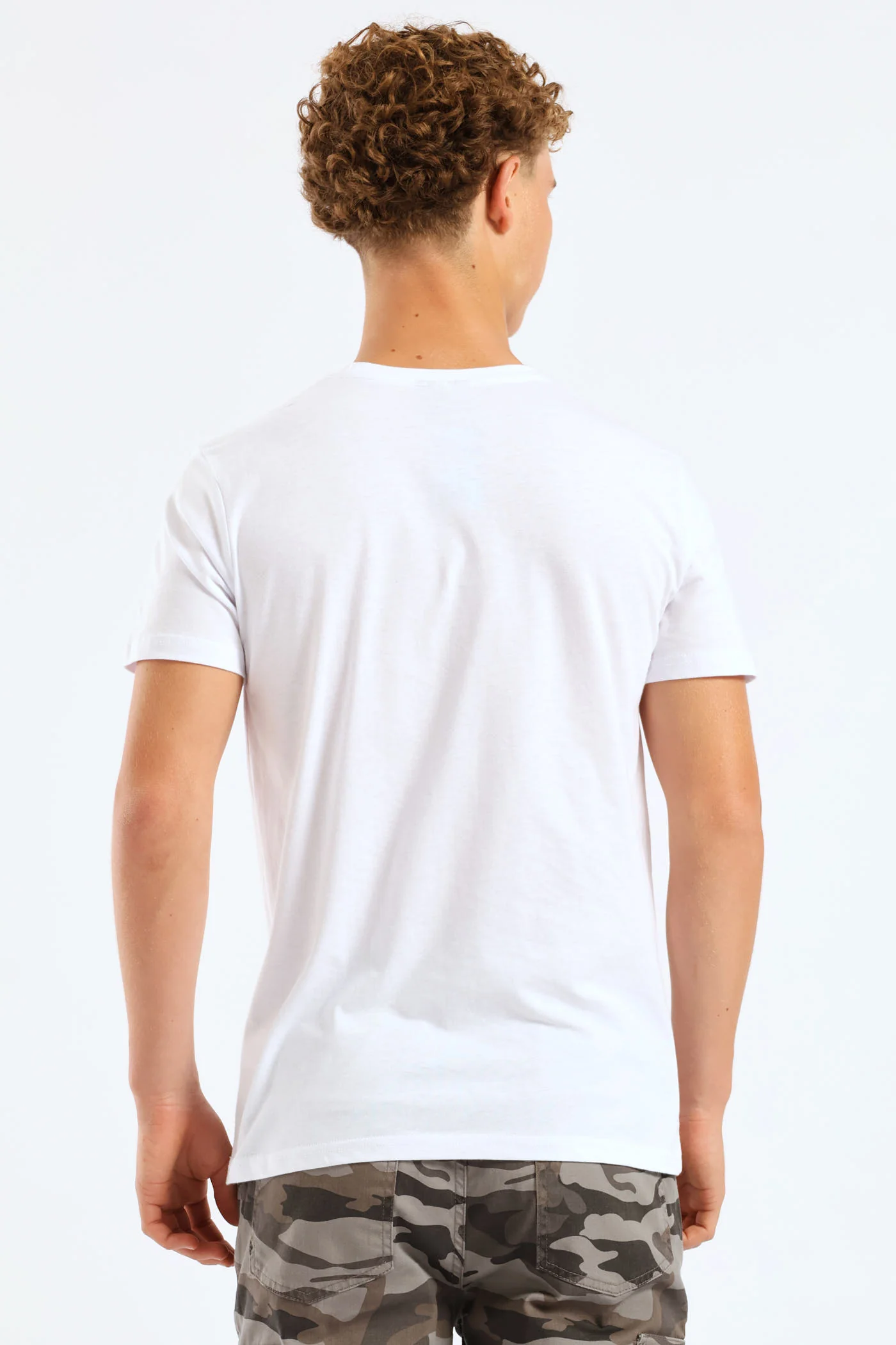 Boys Quack Print Tee - White - Image 4