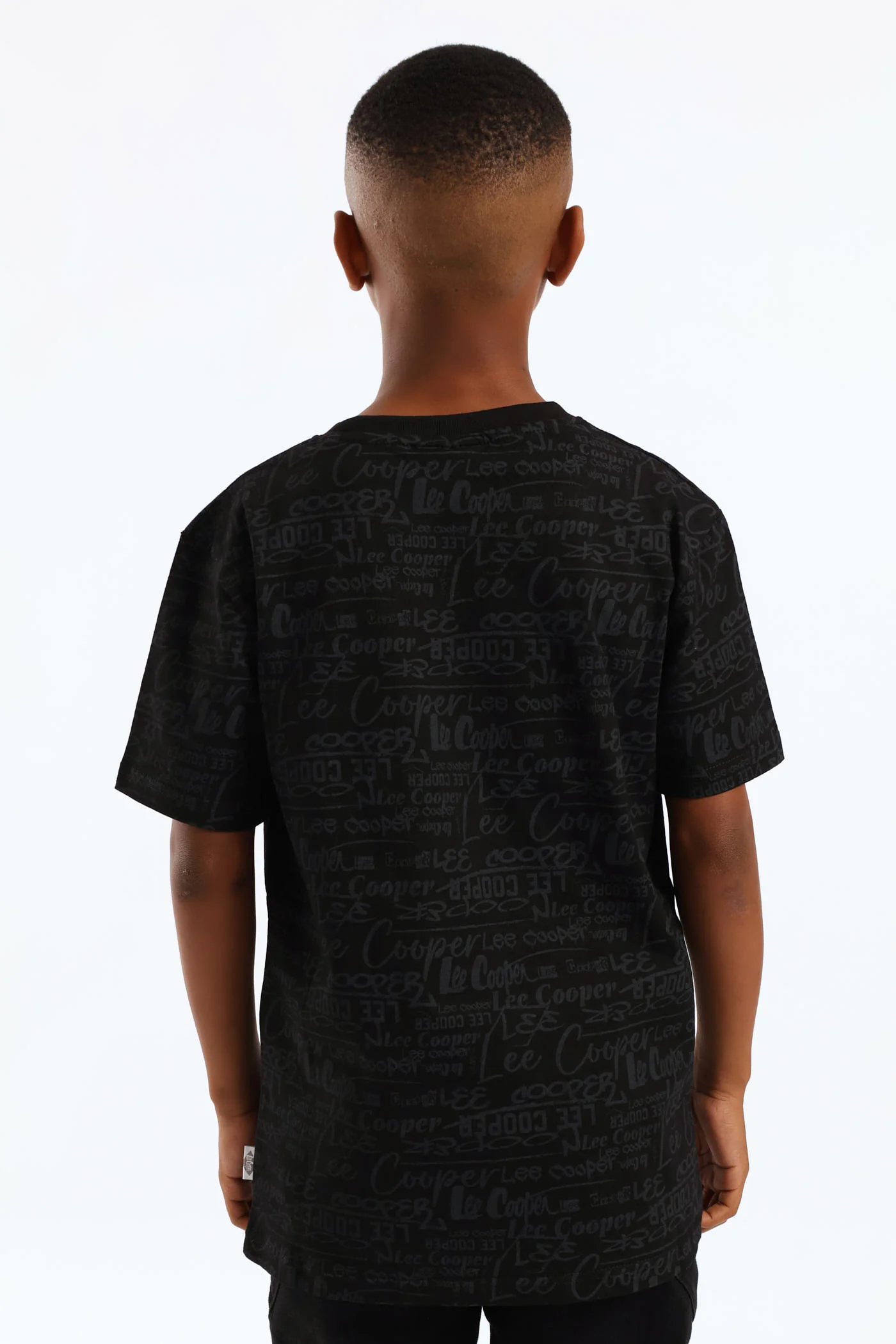 Boys Rashid Print T-Shirt - Black - Image 4