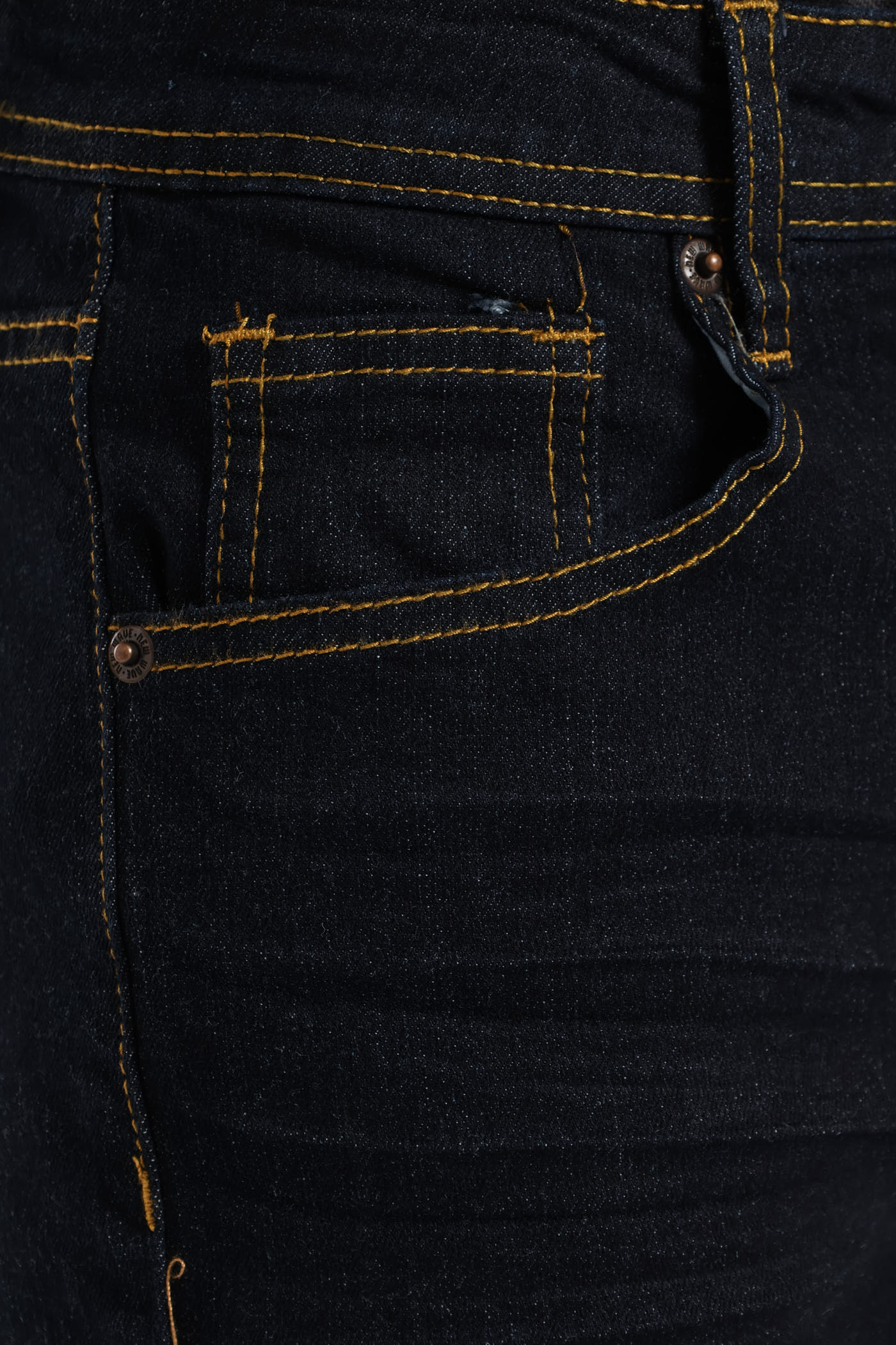 Boys Raw Denim Straight Jean - Blue - Image 2