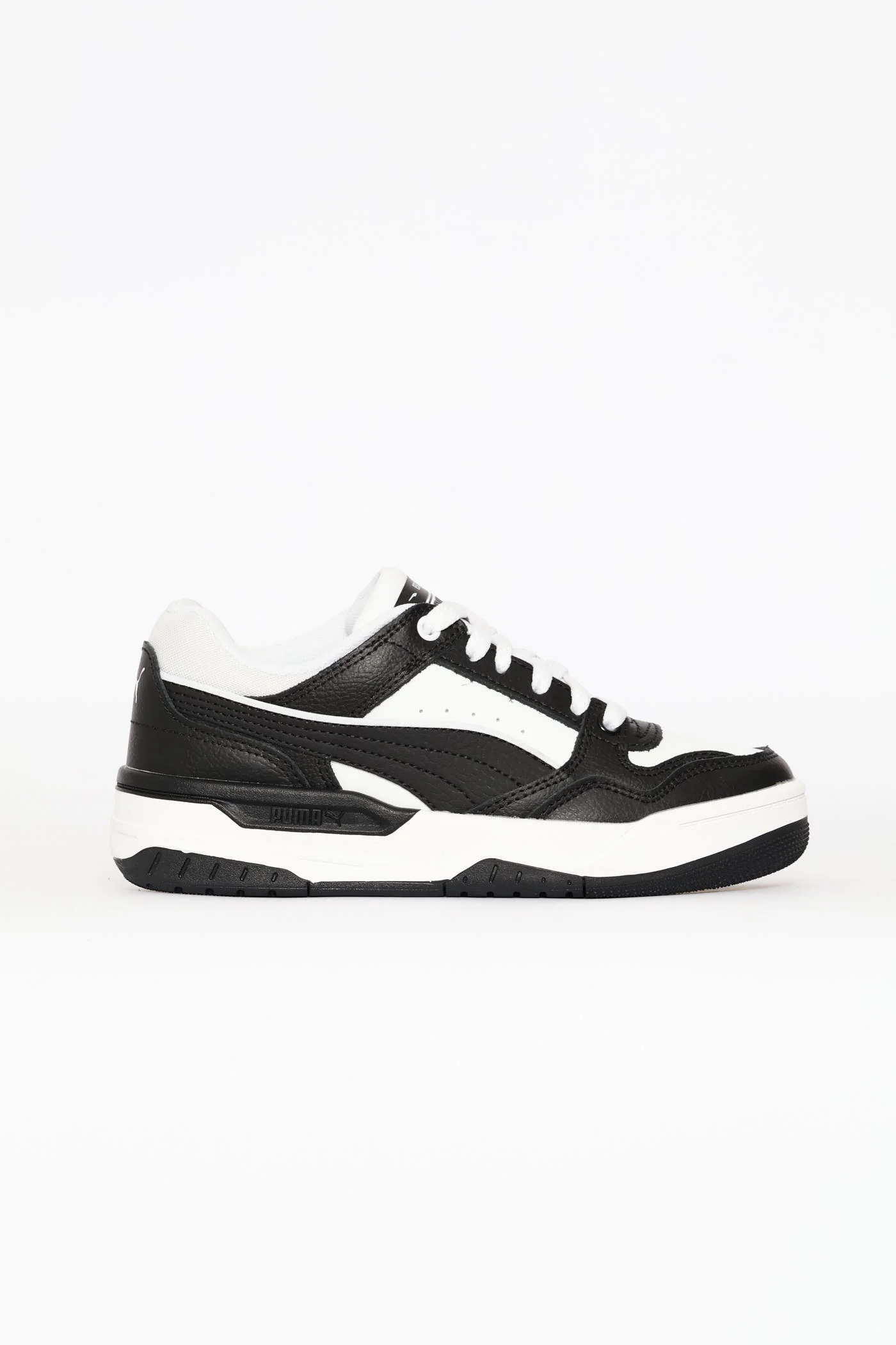 Boys Rebound Retro Jr Sneaker - Black/White - Image 3