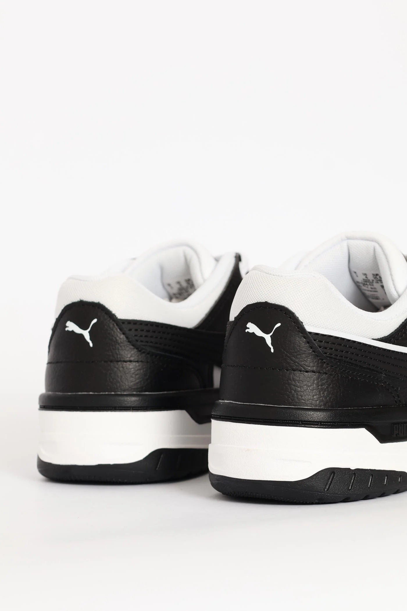 Boys Rebound Retro Jr Sneaker - Black/White - Image 6