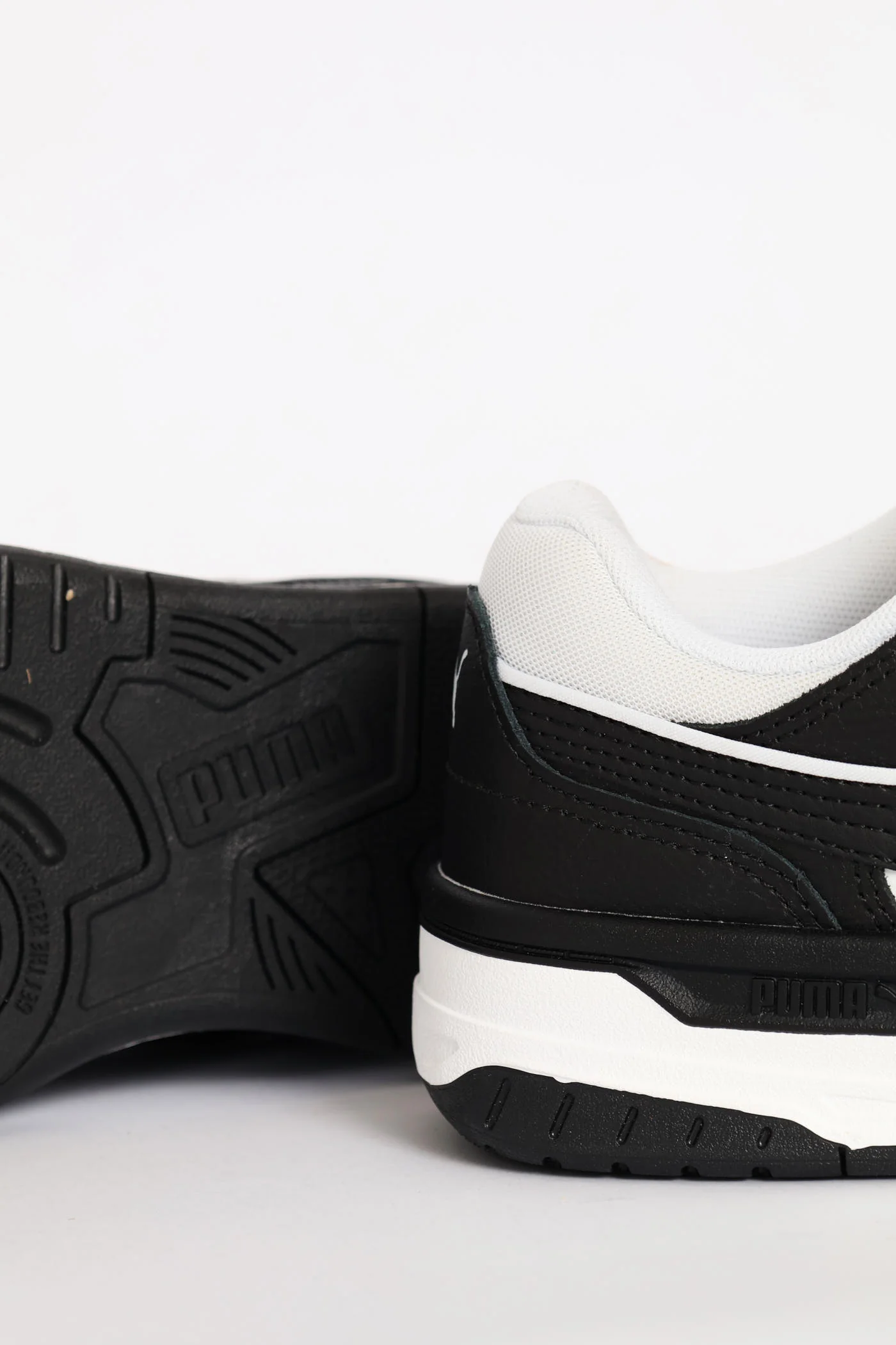 Boys Rebound Retro Jr Sneaker - Black/White - Image 7