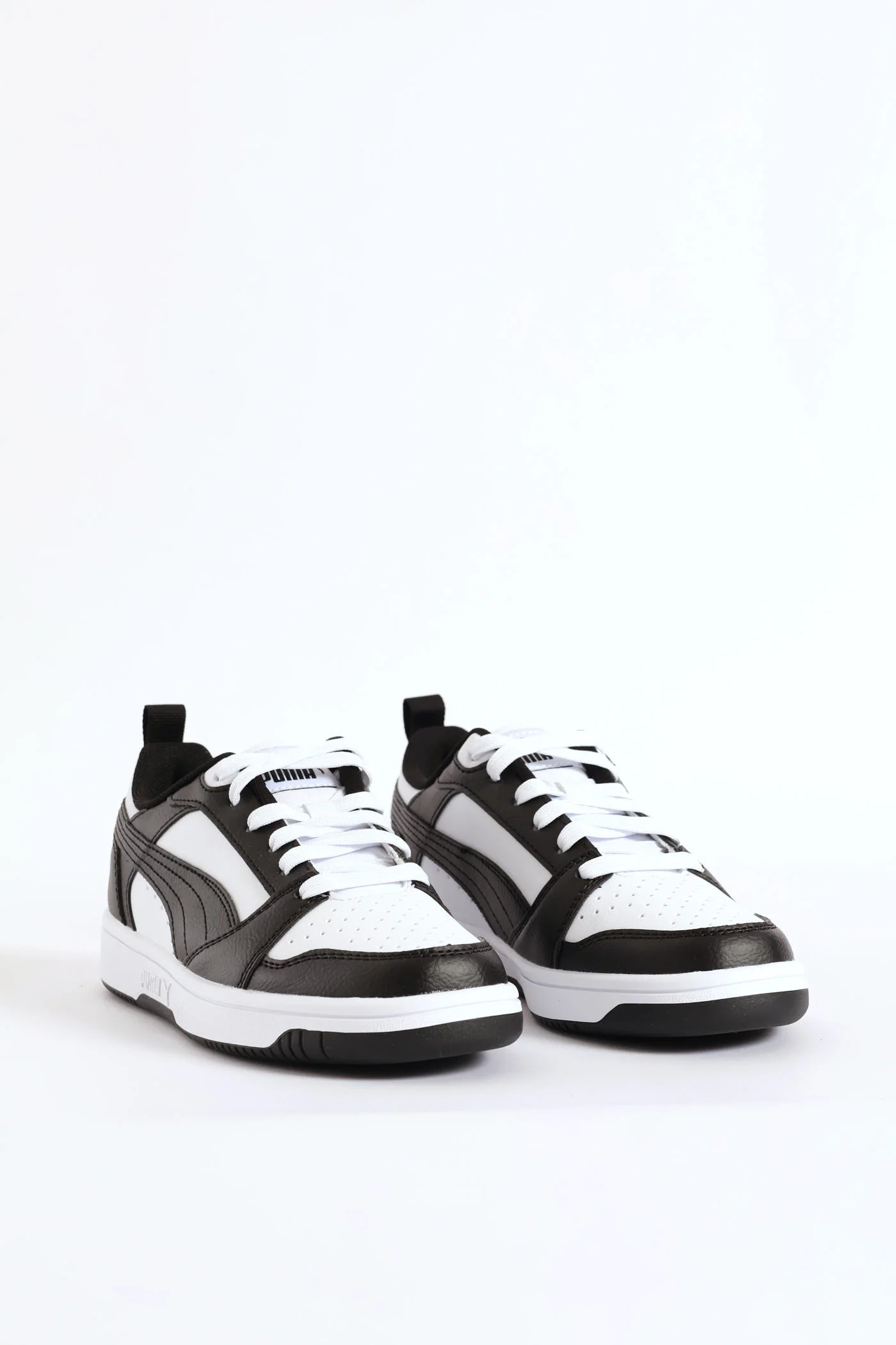 Boys Rebound V6 Lo Sneaker - Black/White - Image 11