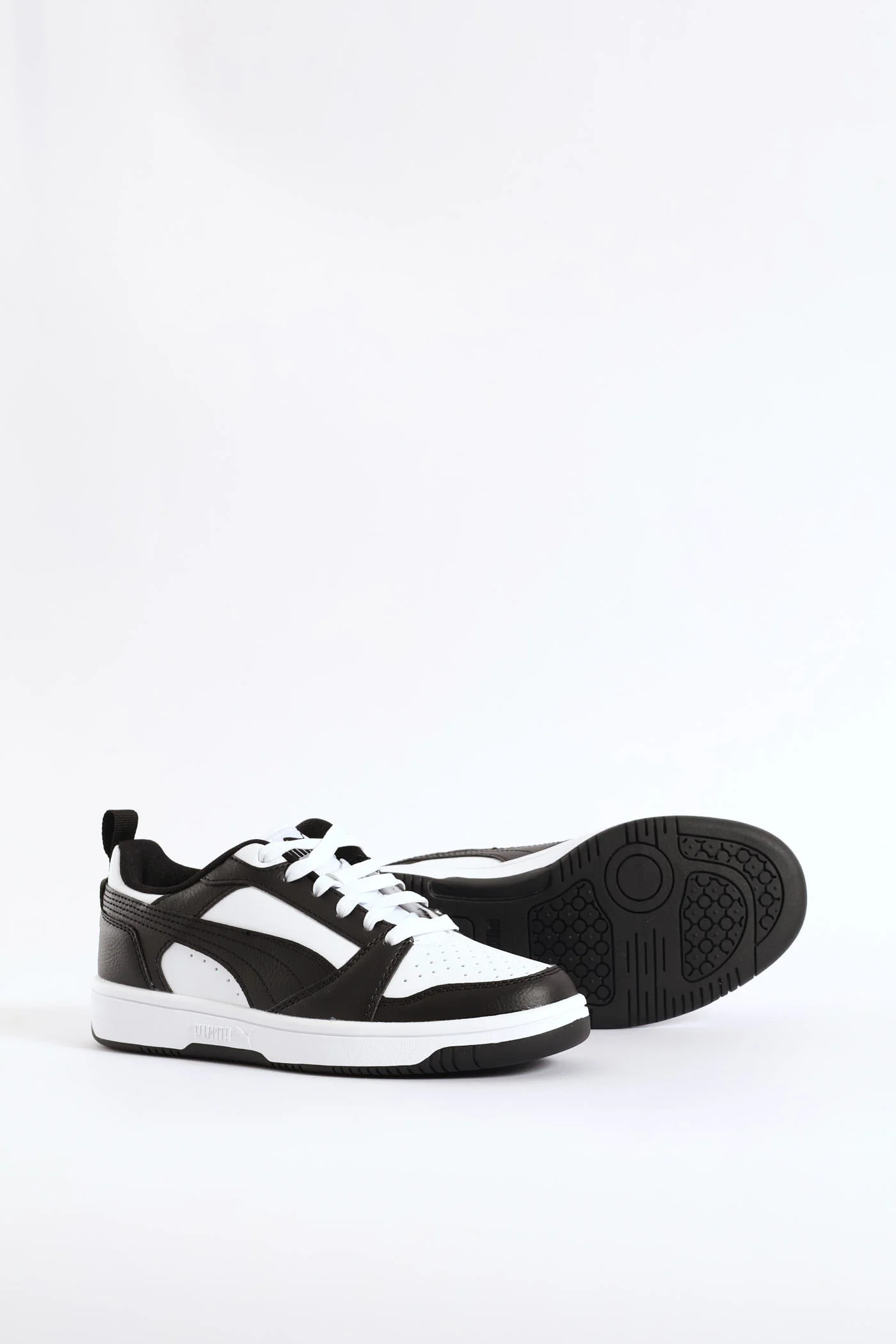 Boys Rebound V6 Lo Sneaker - Black/White - Image 4