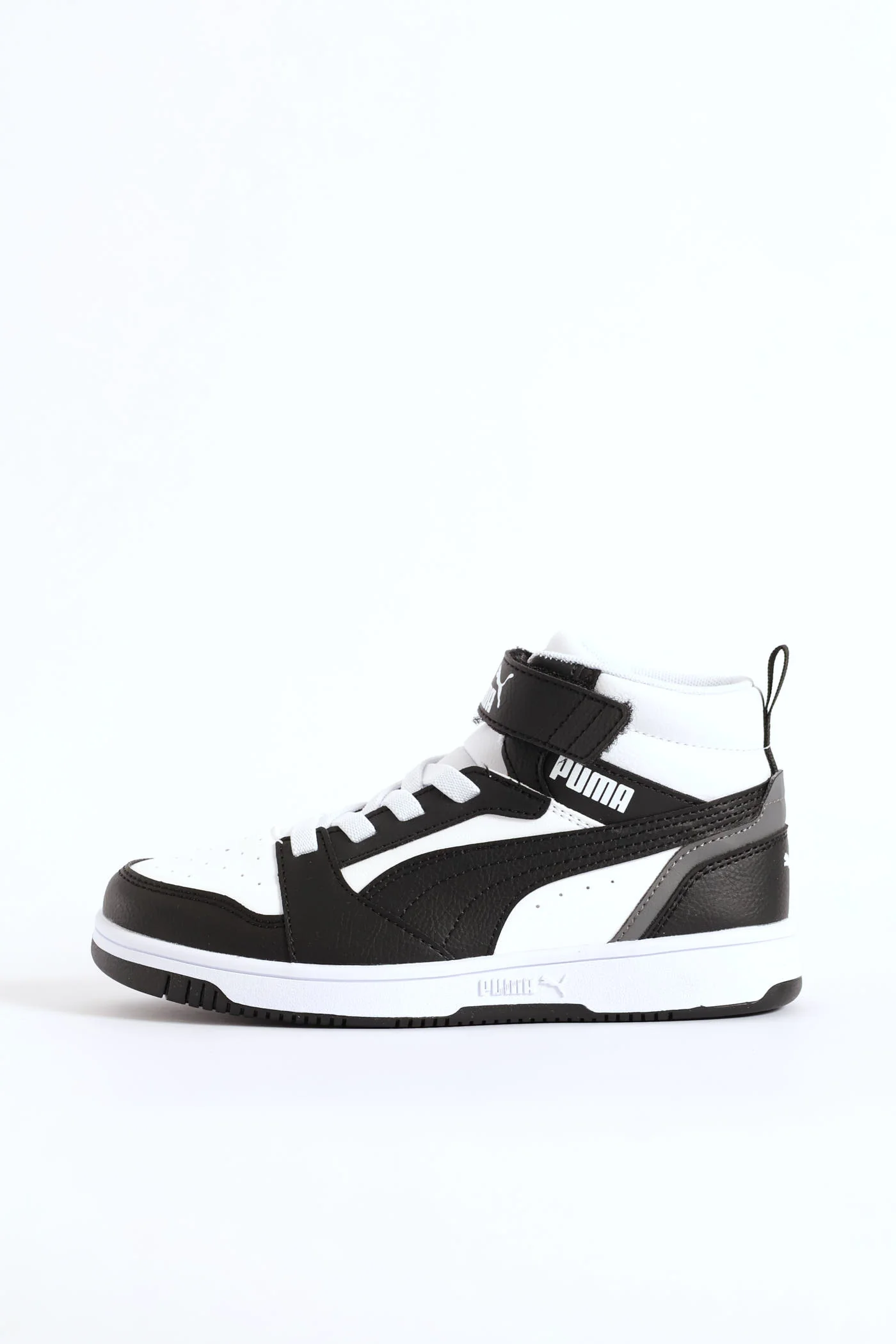 Boys Rebound V6 Mid Ac+ Sneaker - White/Black - Image 3