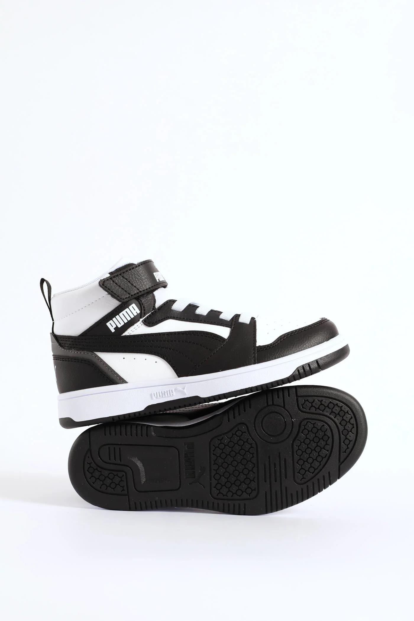 Boys Rebound V6 Mid Ac+ Sneaker - White/Black - Image 4