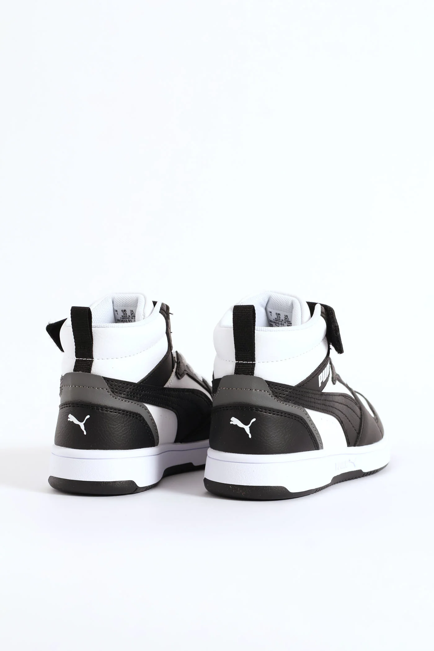 Boys Rebound V6 Mid Ac+ Sneaker - White/Black - Image 5