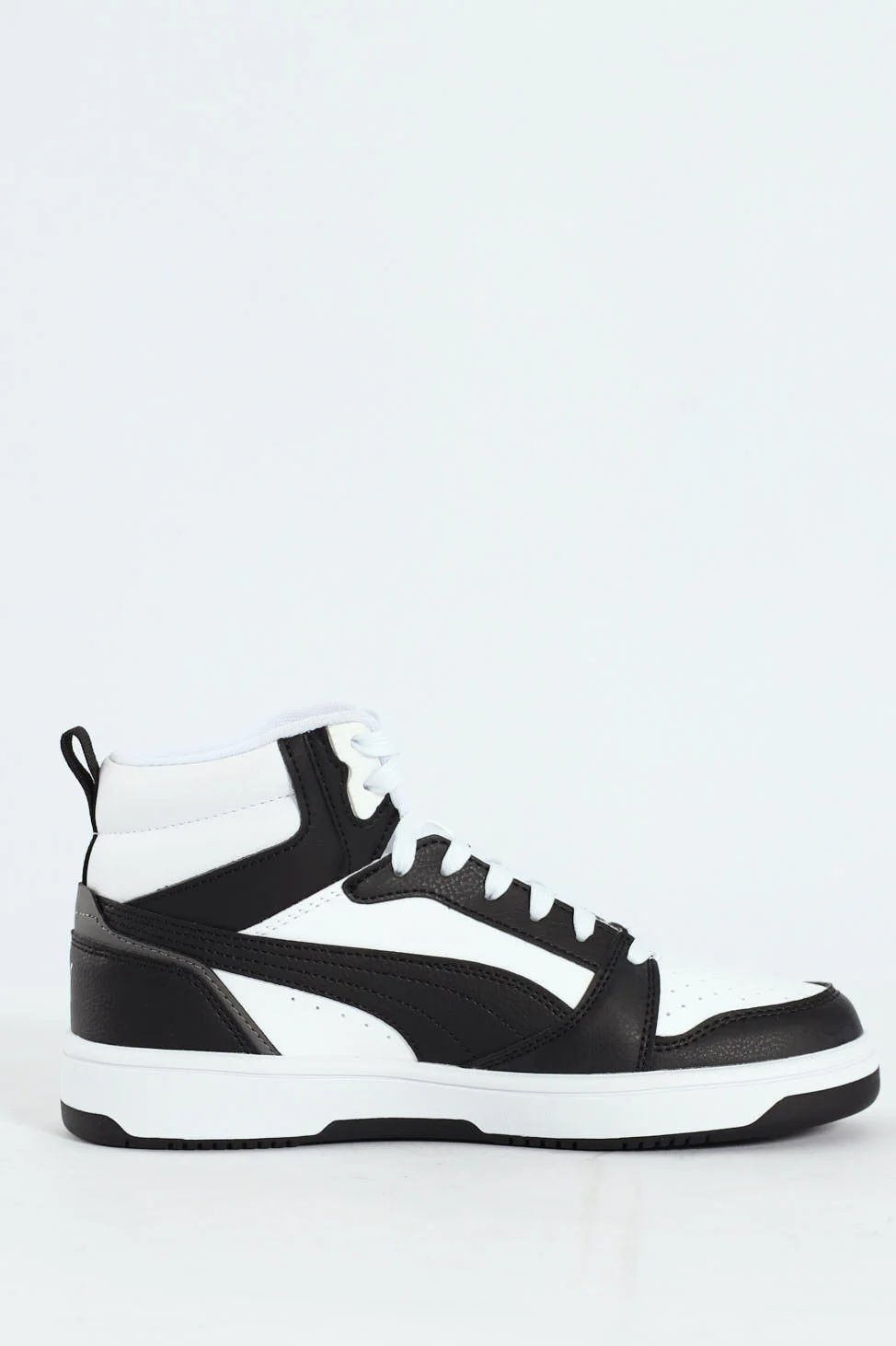 Boys Rebound V6 Mid Jr Sneaker - White/Black - Image 3