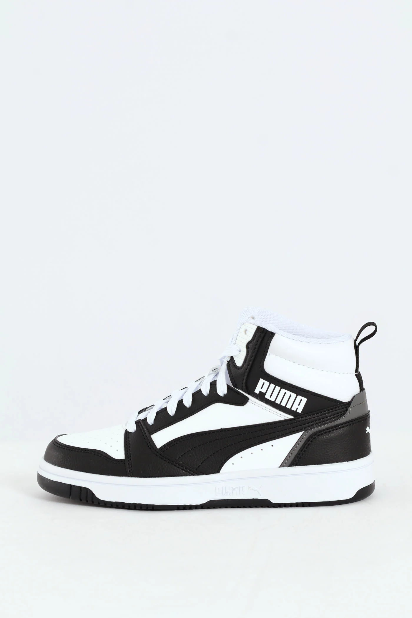 Boys Rebound V6 Mid Sneaker - White/Black - Image 5