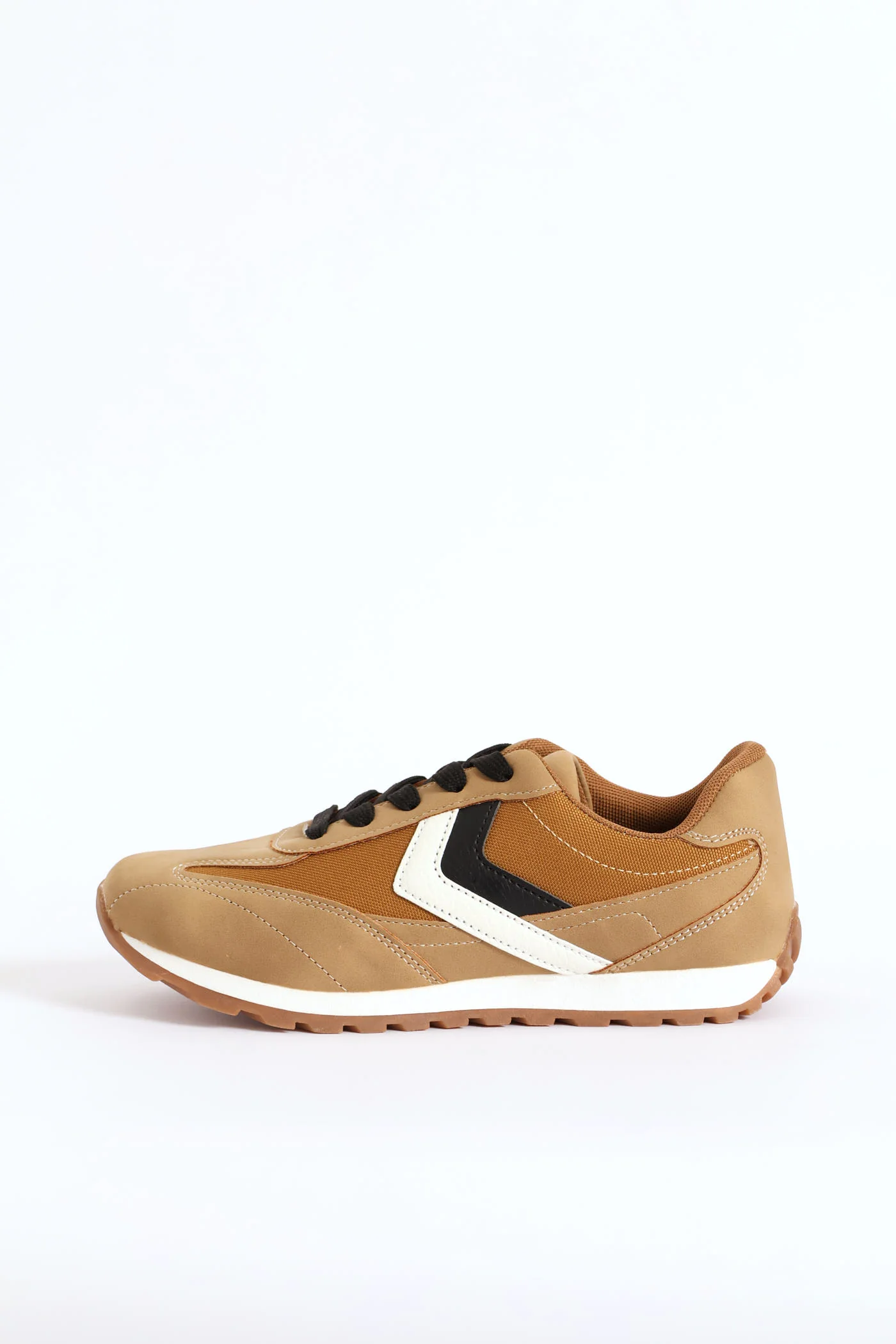 Boys Retro Sneaker - Brown - Image 3