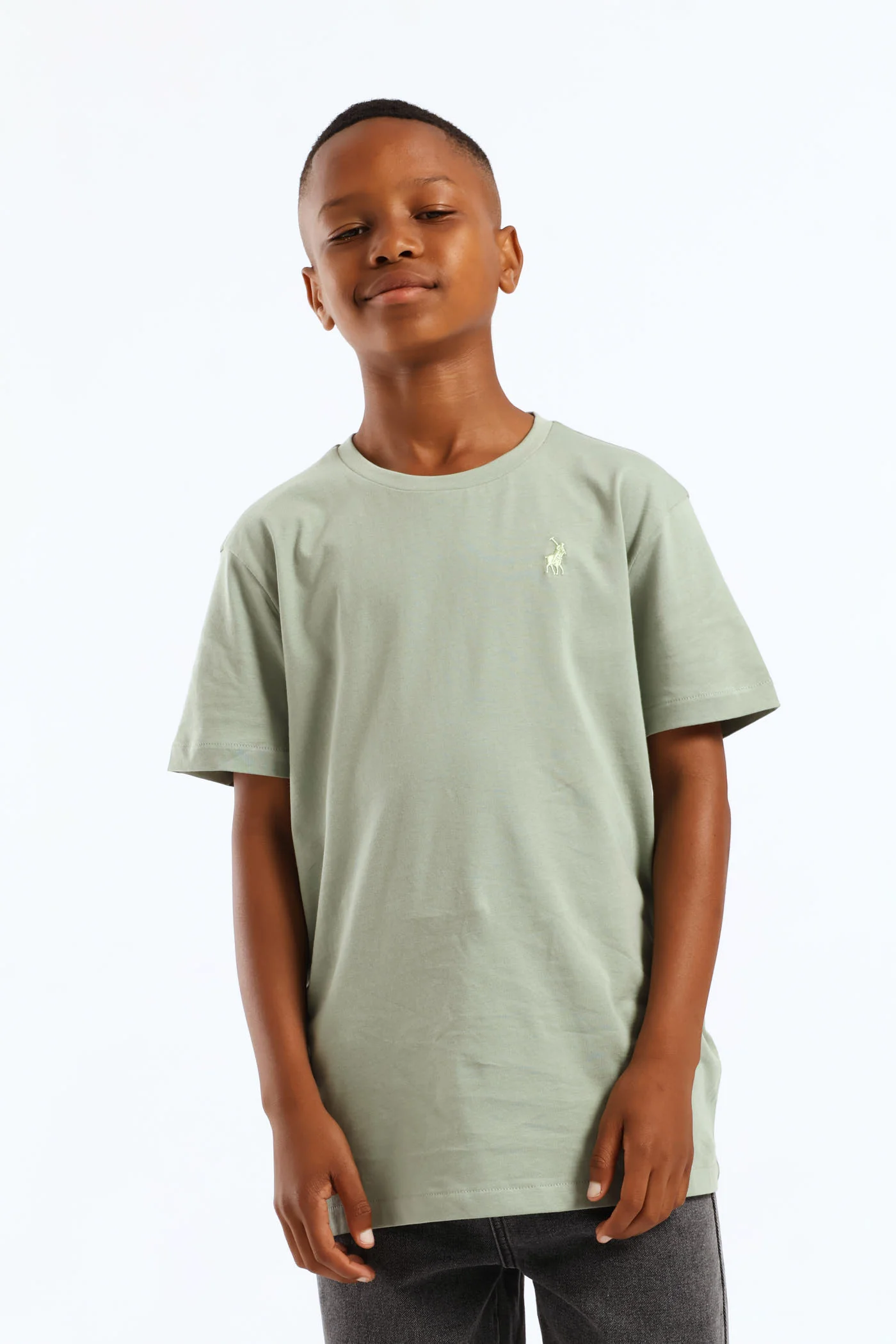 Boys Rick Classic T-Shirt - Sage - Image 3