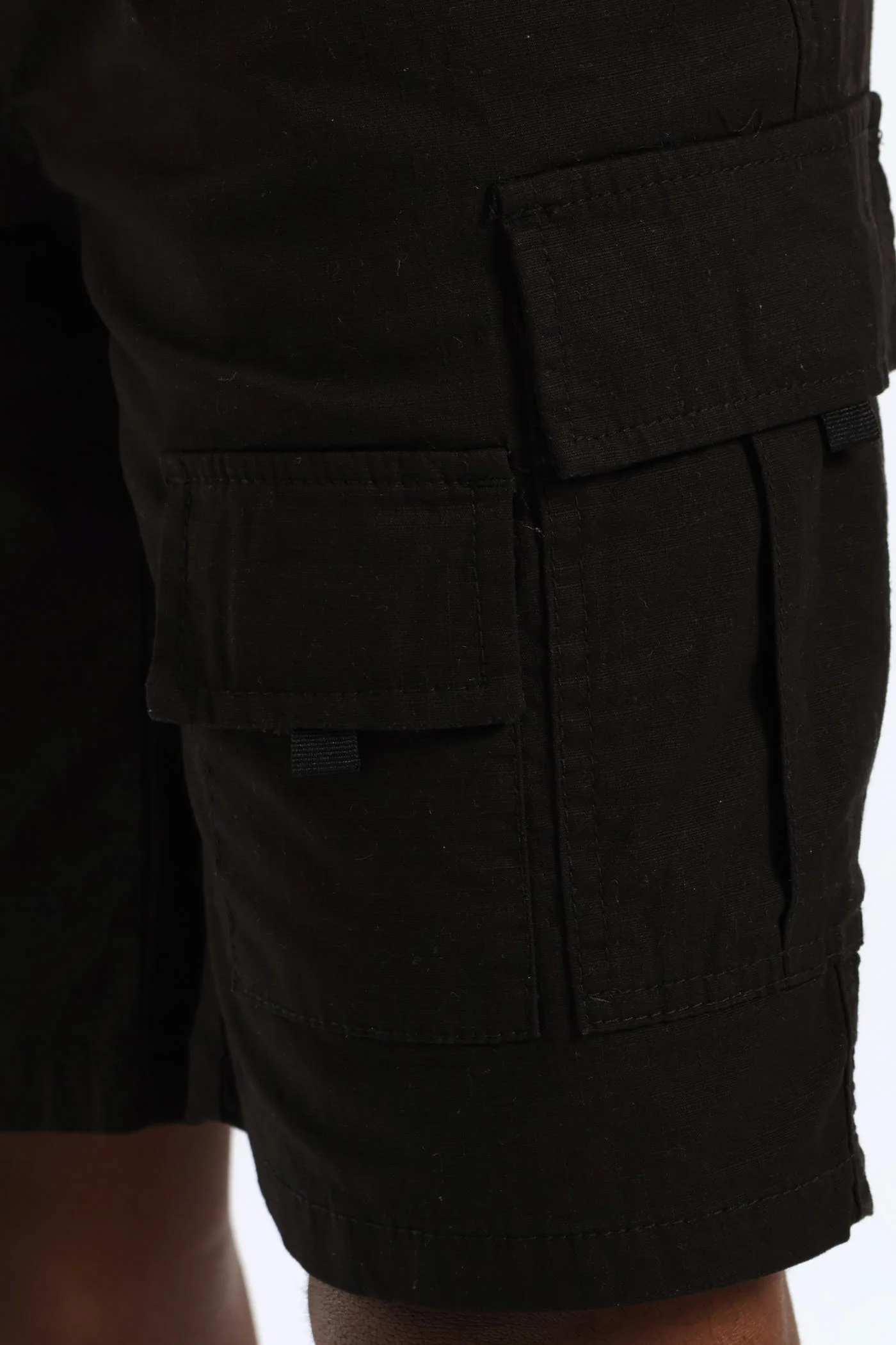 Boys Ripstop Cargo Short - Black - Image 5